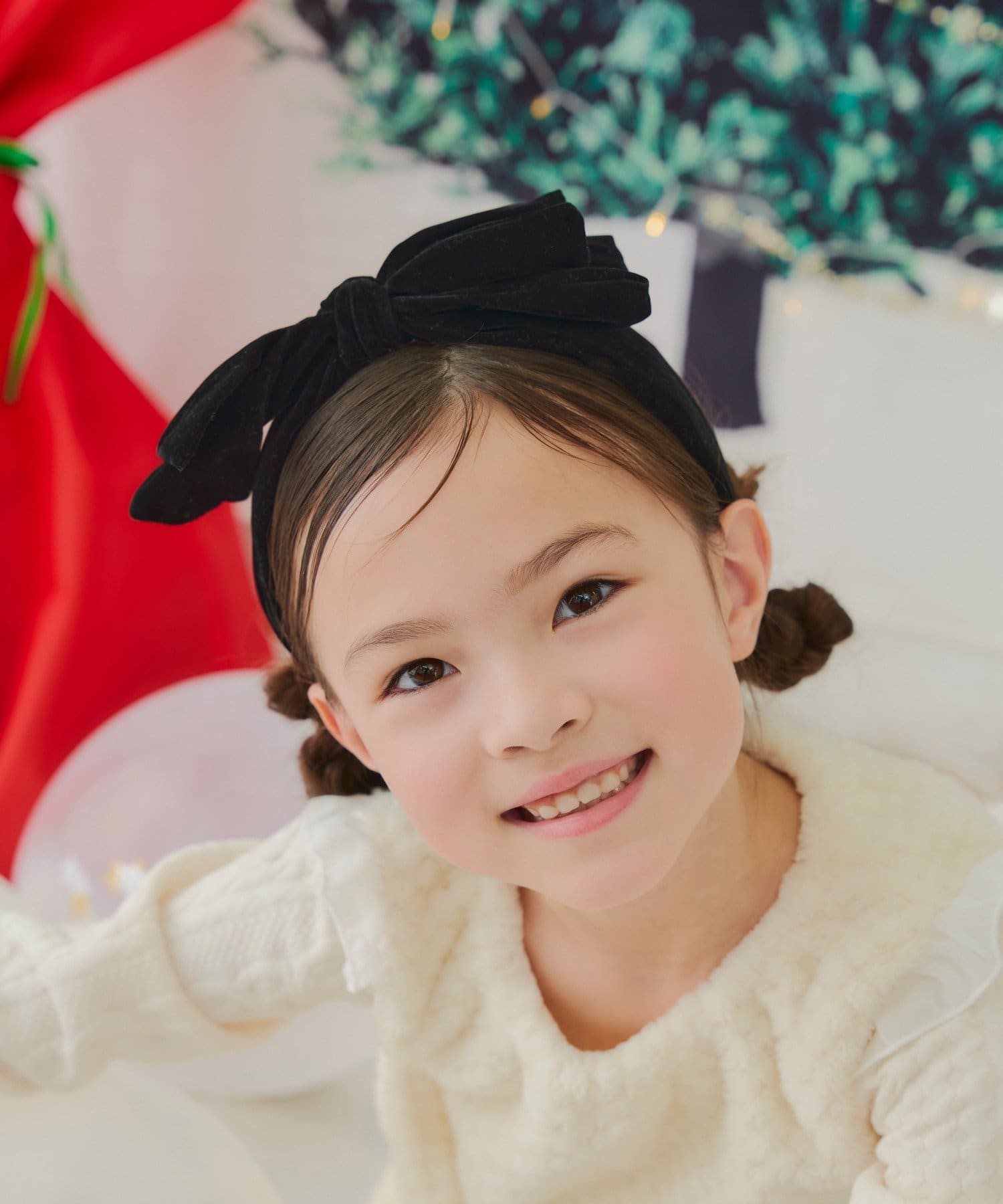 Lattice(ラティス) 【KIDS/クリスマス】ベロアリボンカチューシャ