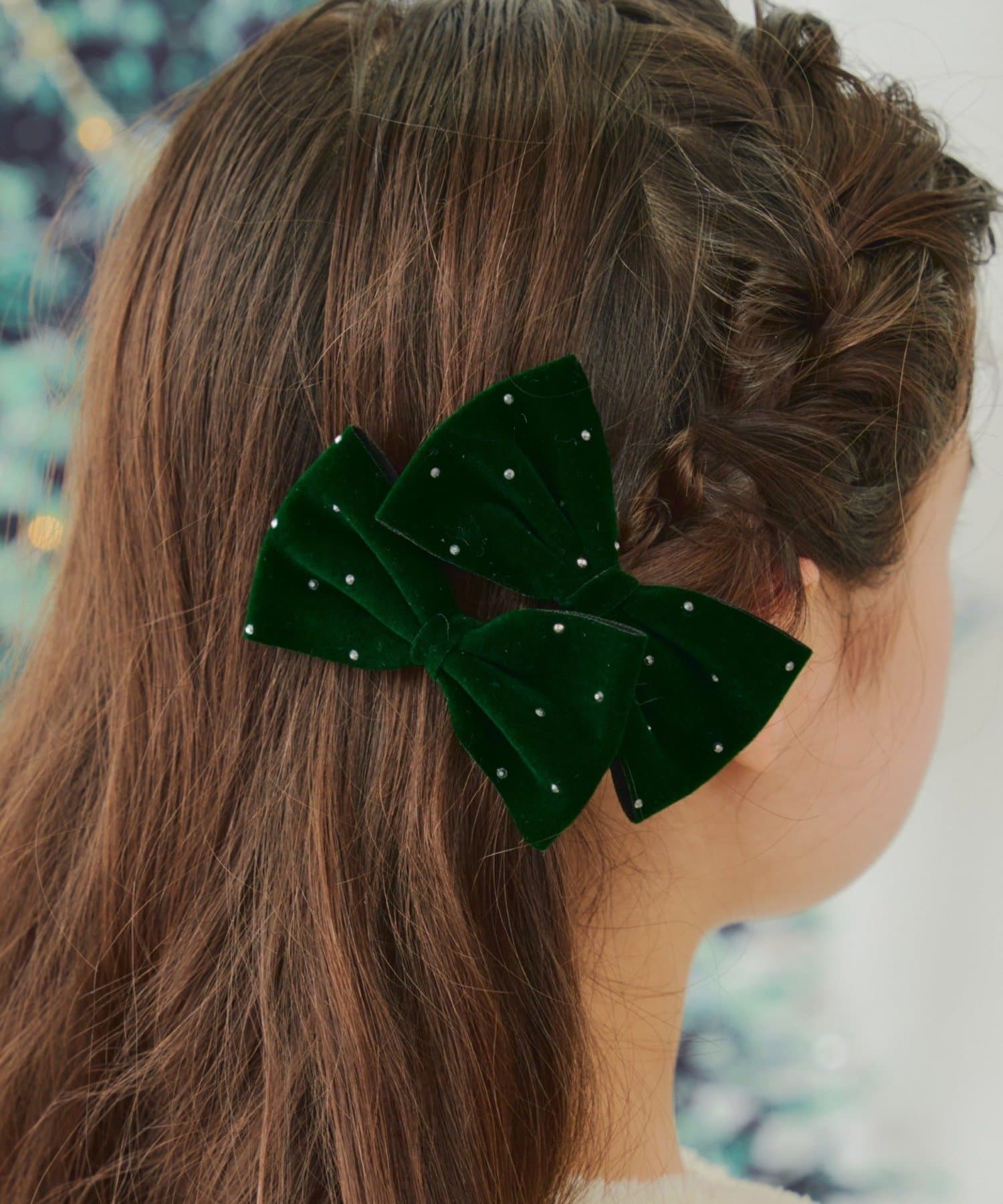 Lattice(ラティス) 【KIDS/クリスマス】ベロアリボンクリップセット(2P)