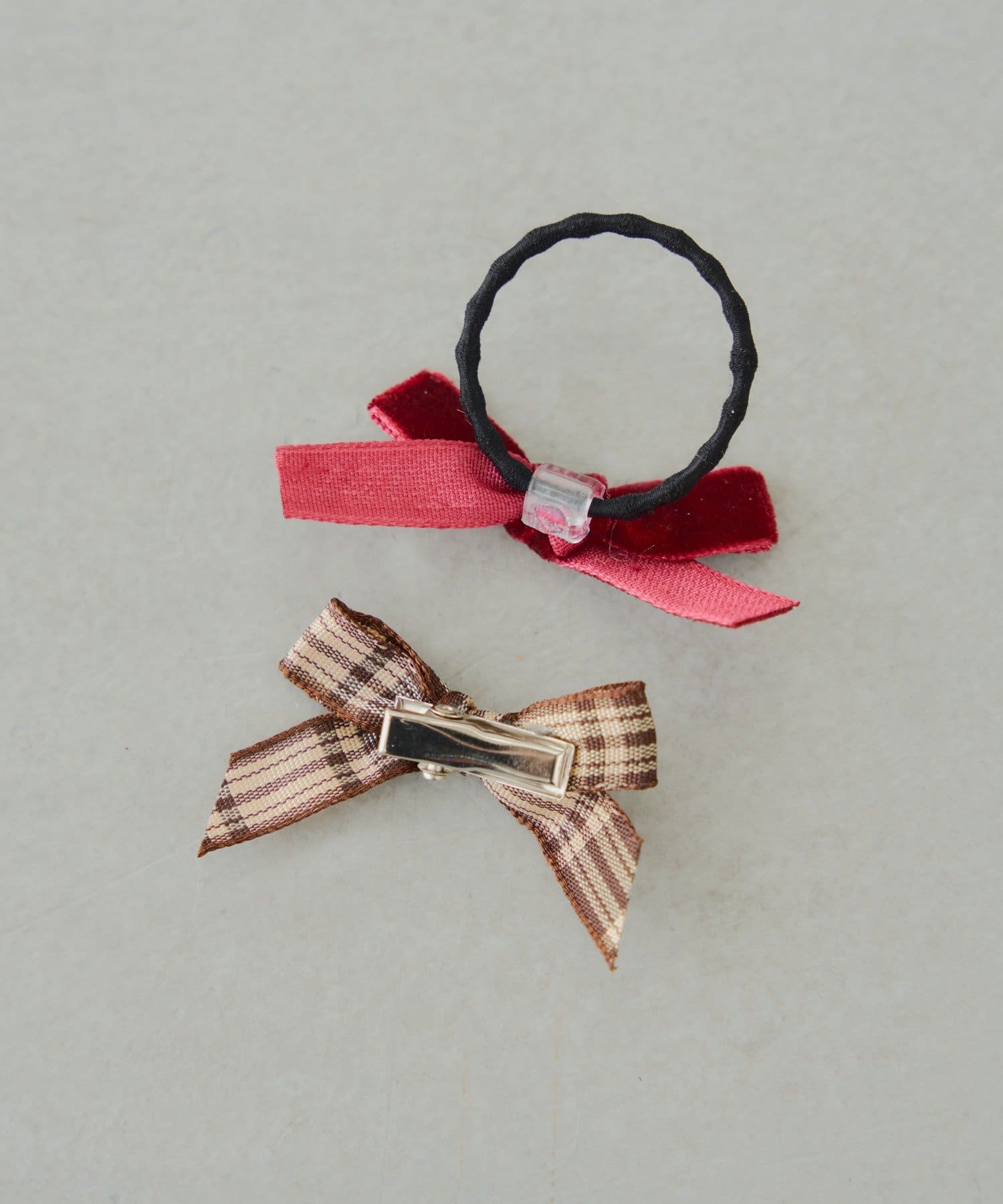 Lattice(ラティス) 【KIDS/クリスマス】リボンクリップ/ヘアゴムセット(3P)