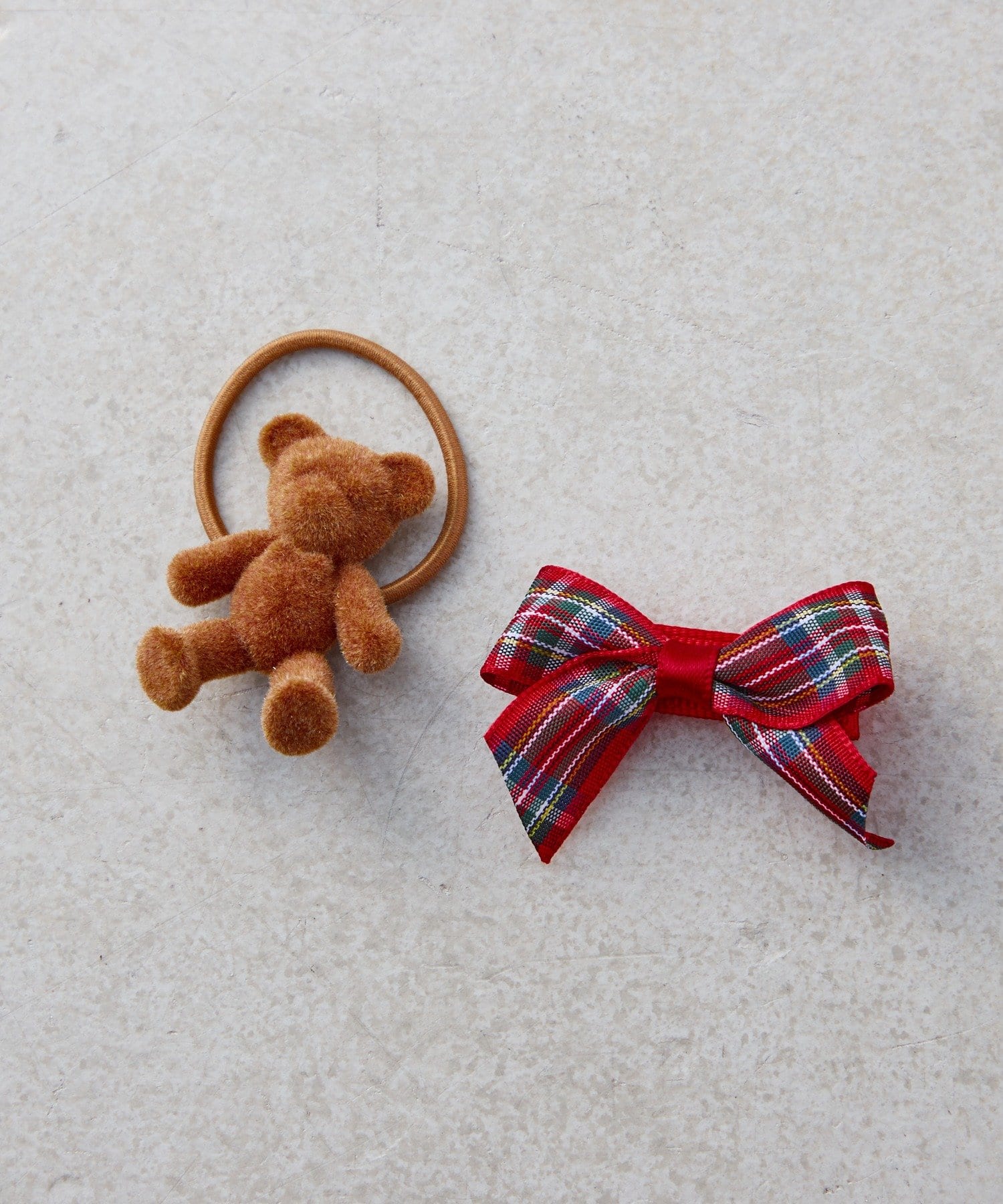 Lattice(ラティス) 【KIDS/クリスマス】スターケース/クマヘアゴム/リボンクリップセット