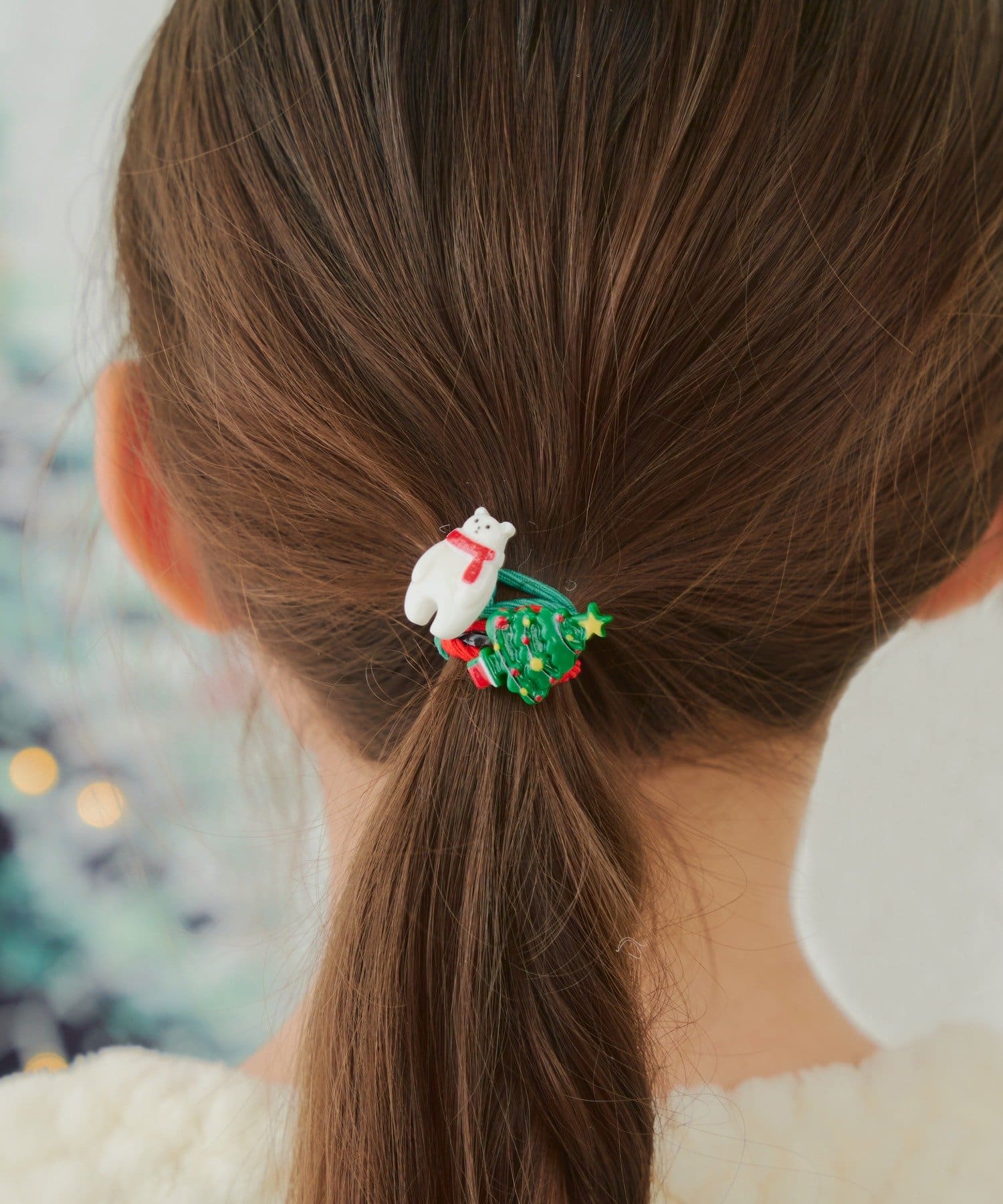 Lattice(ラティス) 【KIDS/クリスマス】シロクマ/ツリーヘアゴムセット(2P)