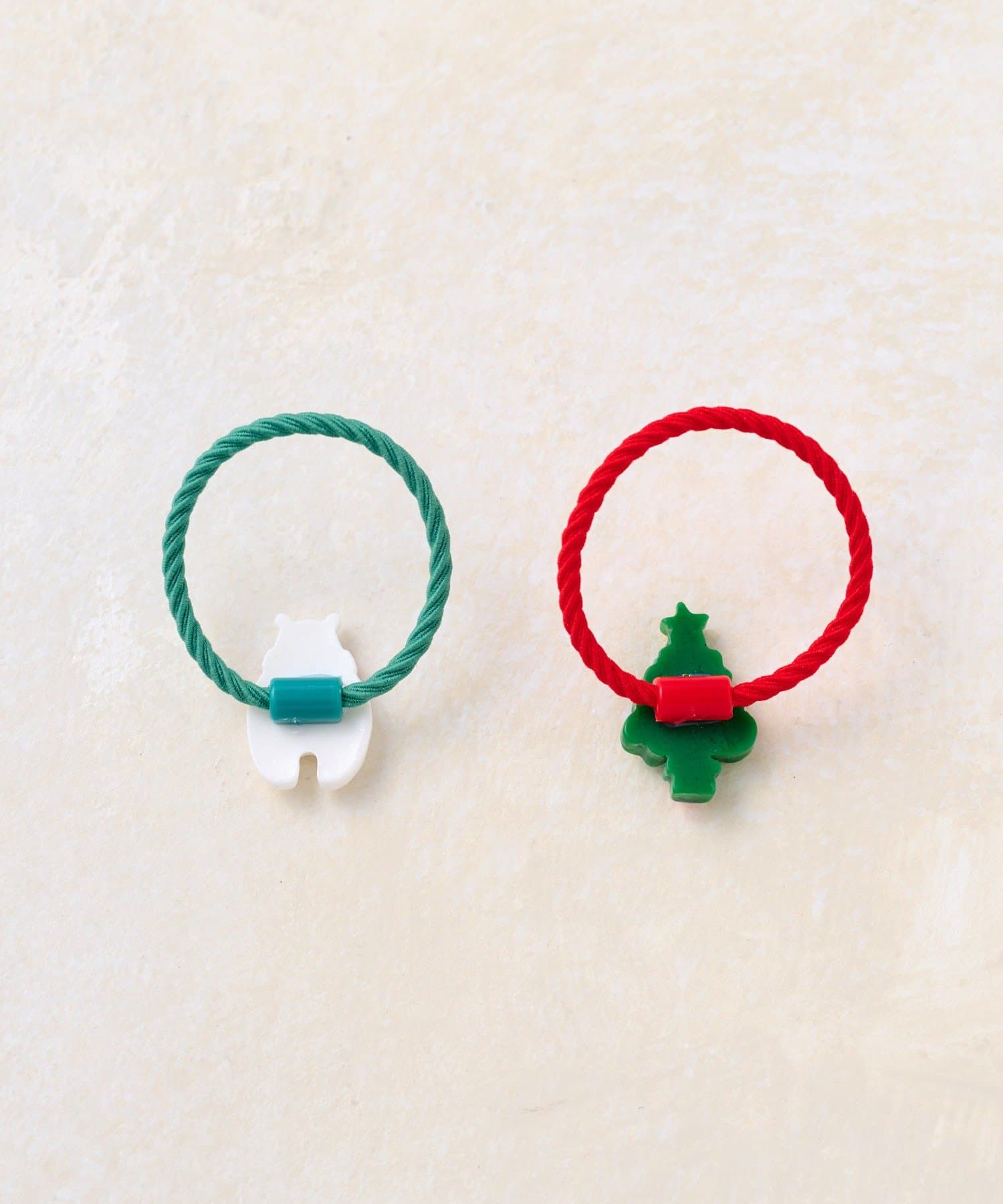 Lattice(ラティス) 【KIDS/クリスマス】シロクマ/ツリーヘアゴムセット(2P)