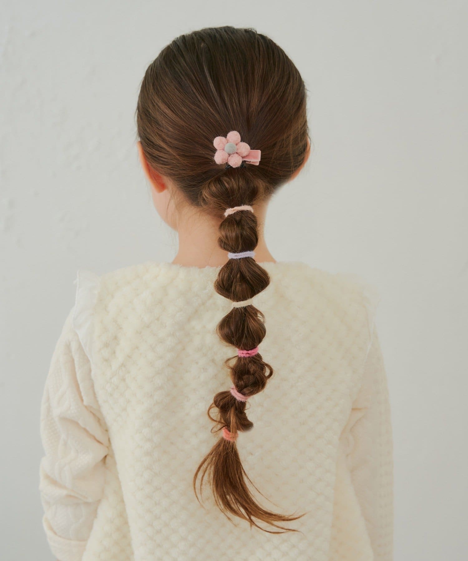 Lattice(ラティス) 【KIDS/クリスマス】フラワークリップ/ヘアゴムセット