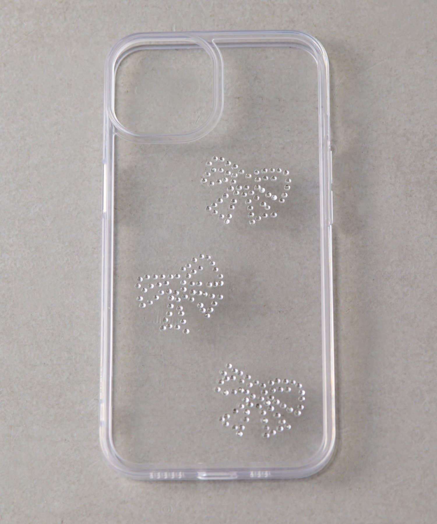 Lattice(ラティス) ストーンリボンスマホケース(iPhone13/14)