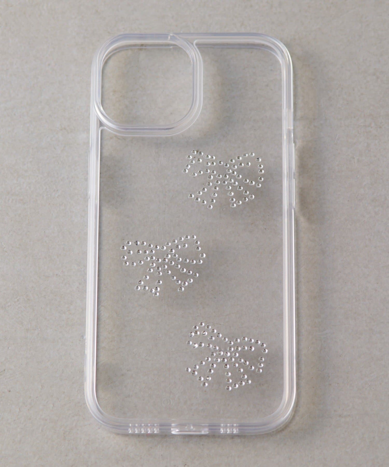 Lattice(ラティス) ストーンリボンスマホケース(iPhone15)