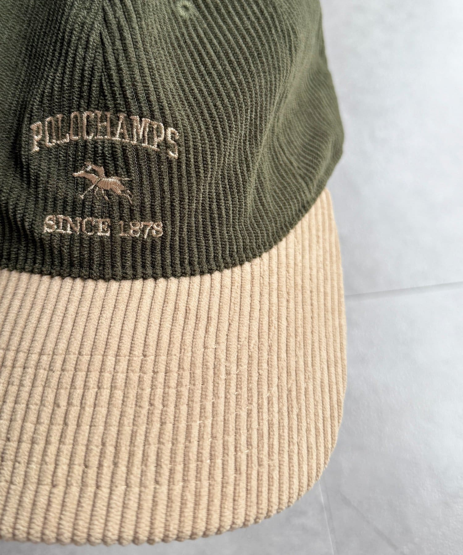 CPCM(シーピーシーエム) 【POLO CHAMPS】コーデュロイキャップ