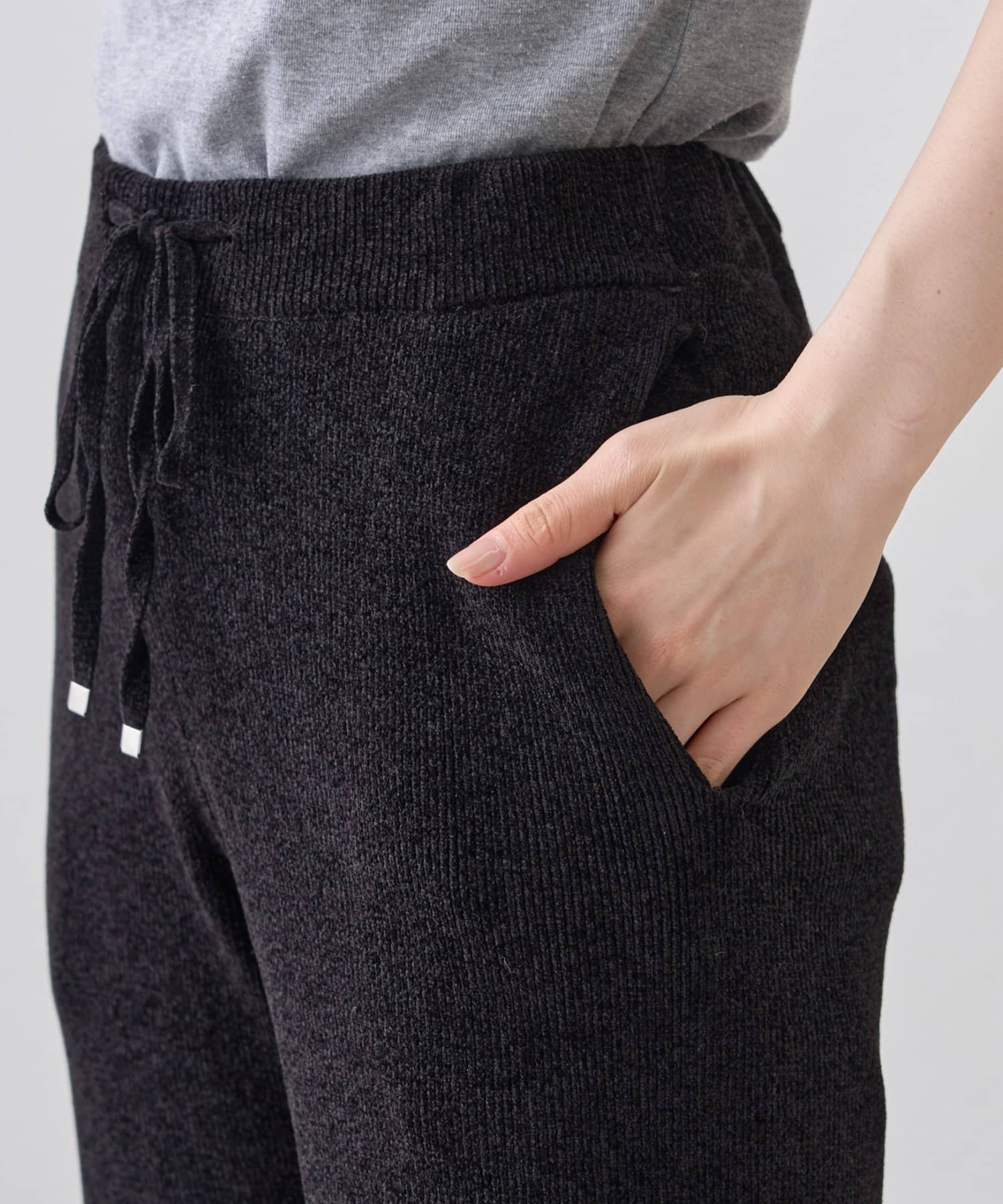 CIAOPANIC TYPY(チャオパニックティピー) 【PON企画】スタイルアップモールニットフレアパンツ