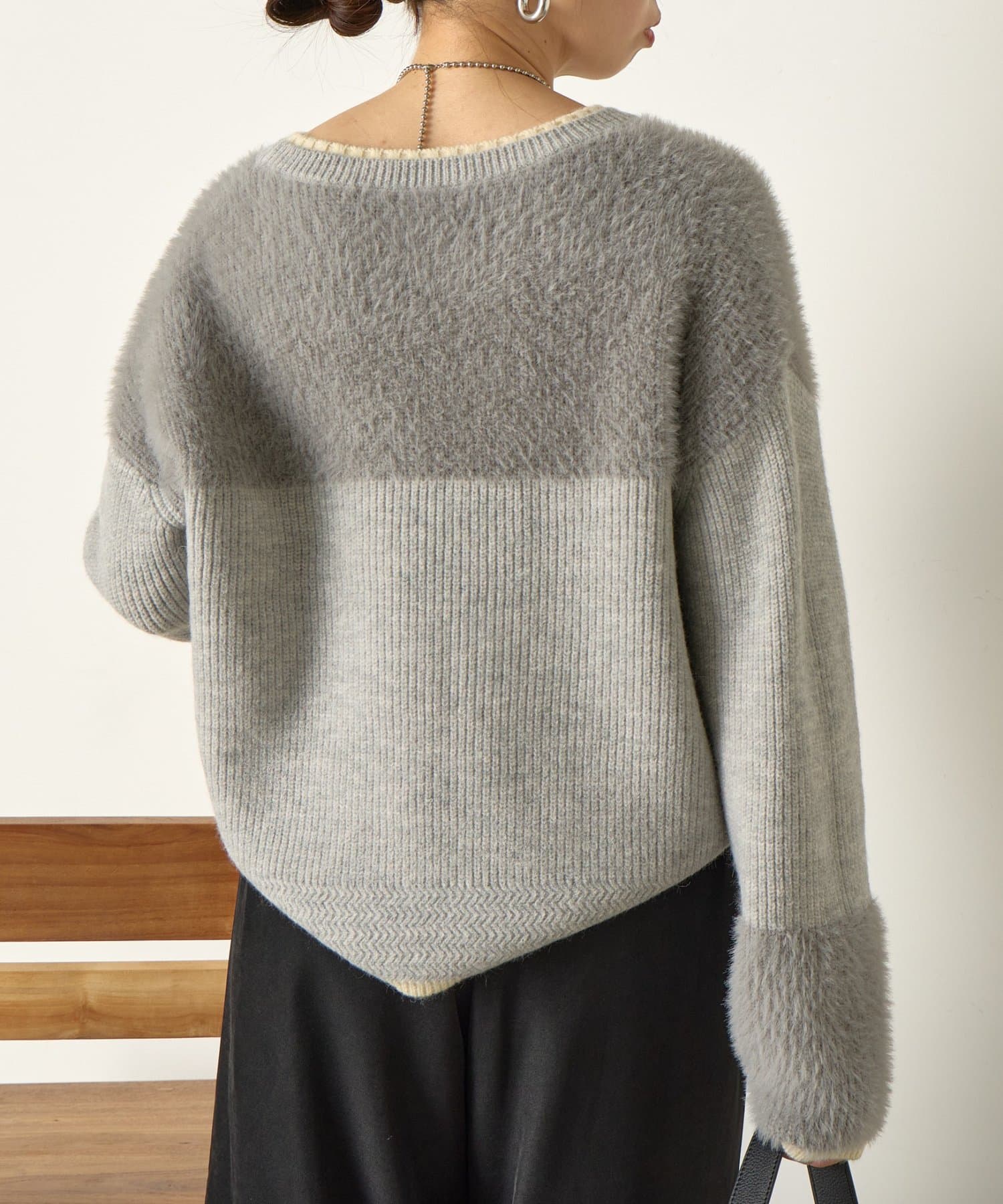 Jena　espace merveilleux(ジェナ　エスパスメルヴェイユ) ライン配色フェザニット