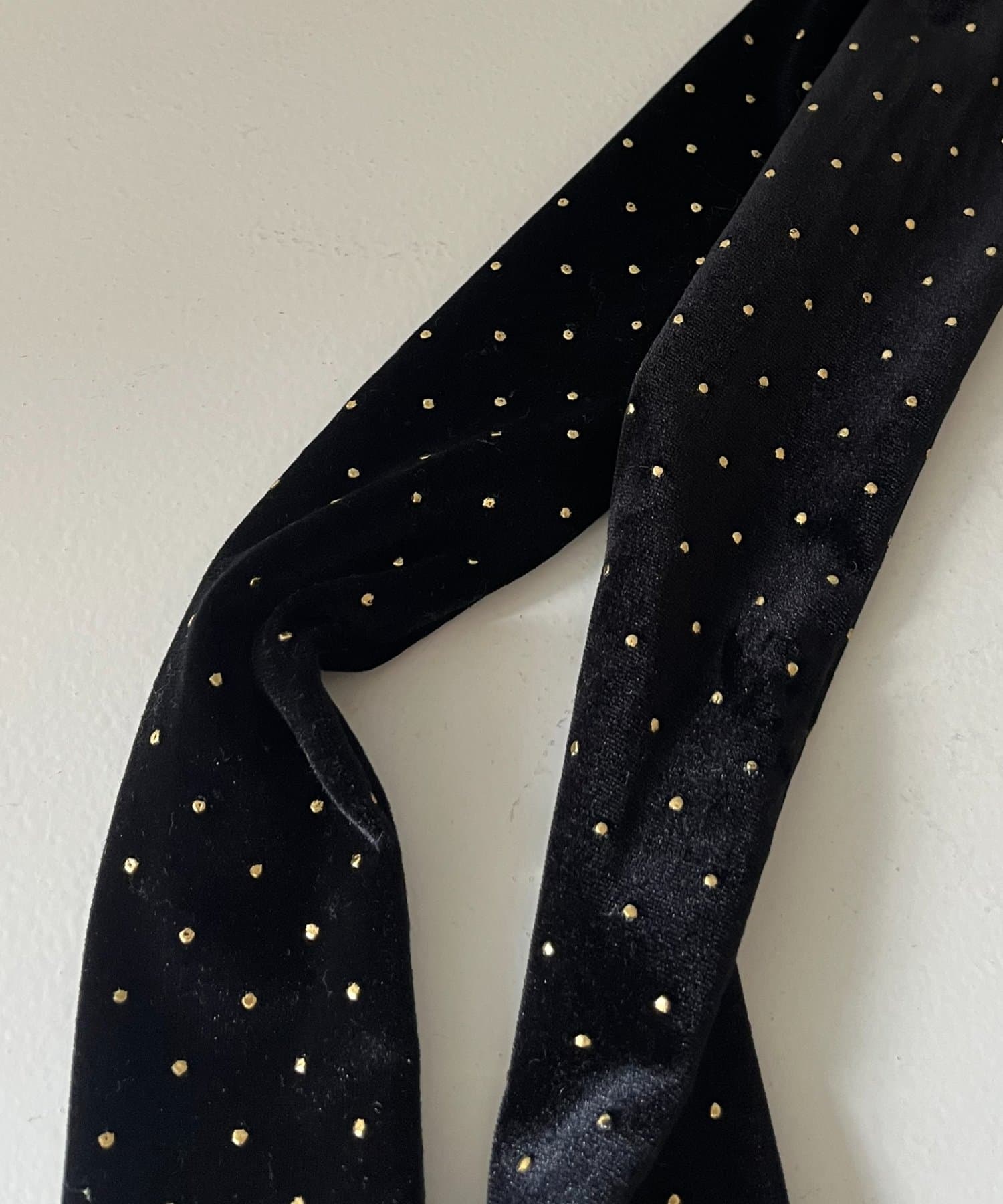 prose verse(プロズヴェール) ゴールドドットベロアリボンヘアゴム