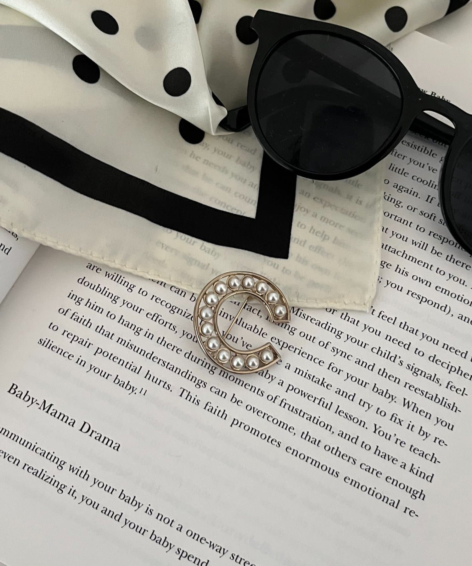 prose verse(プロズヴェール) イニシャルロゴブローチ