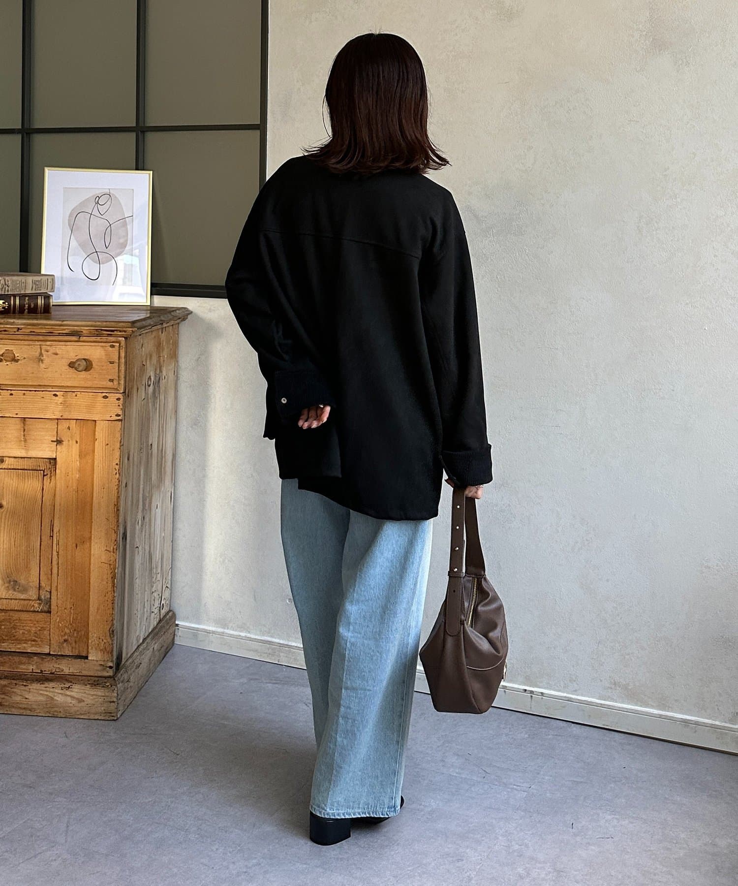Thevon.(ゼヴォン) 襟コーデュロイFスエードカバーオール