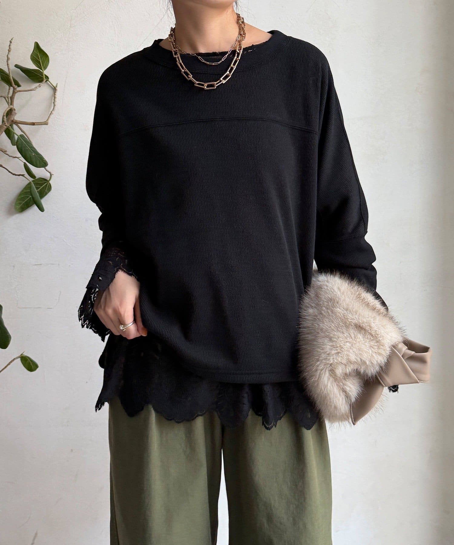 DOUDOU(ドゥドゥ) 【着る毛布！】サーマルボンバーヒートプルオーバー