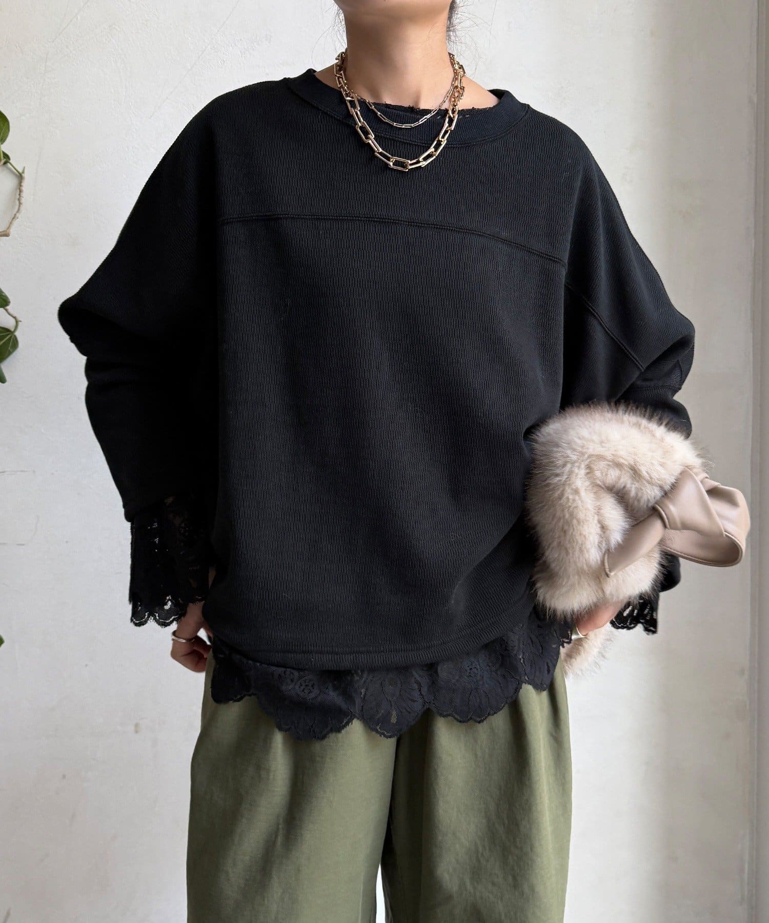 DOUDOU(ドゥドゥ) 【着る毛布！】サーマルボンバーヒートプルオーバー