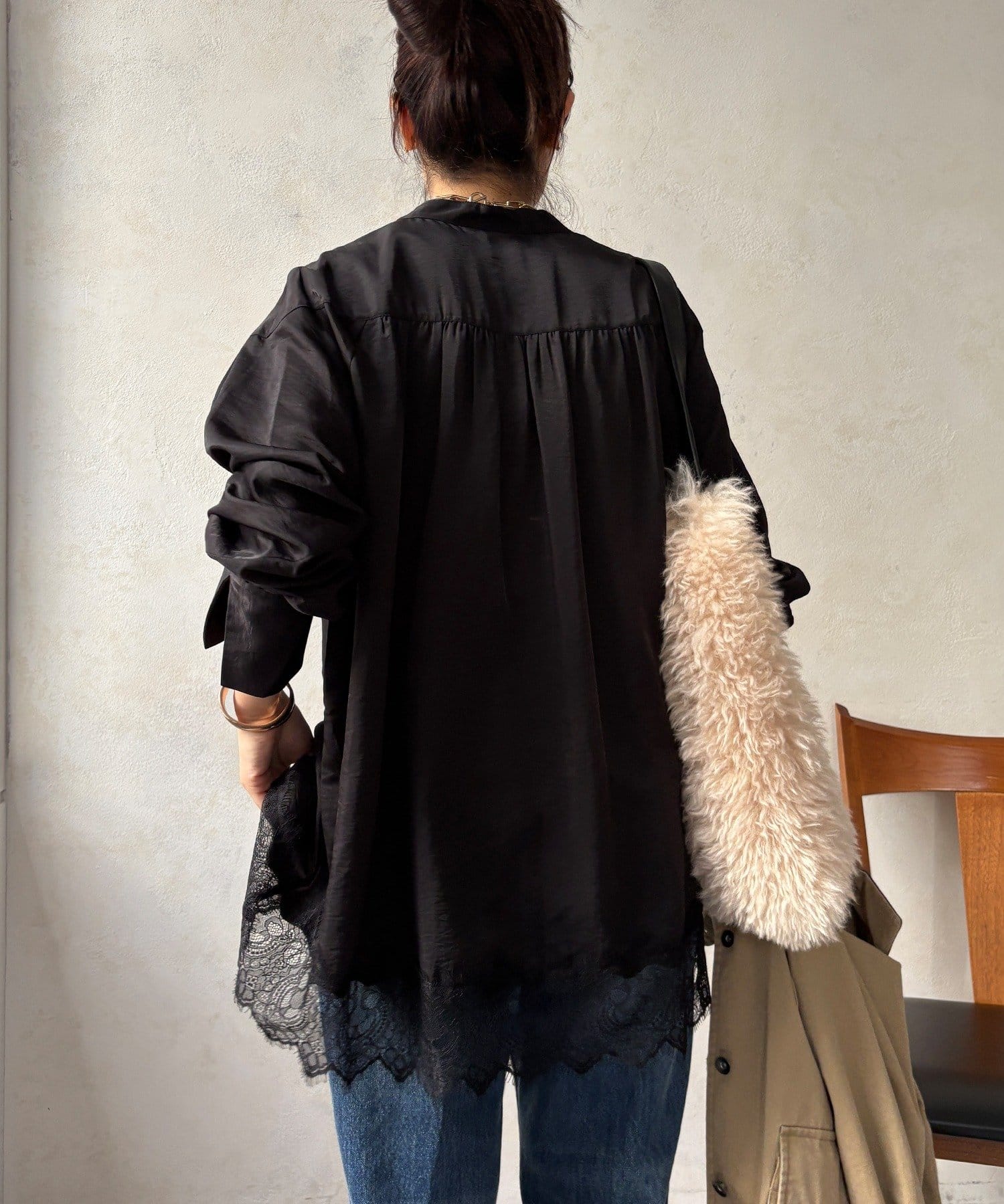 DOUDOU(ドゥドゥ) レース切替チュニック