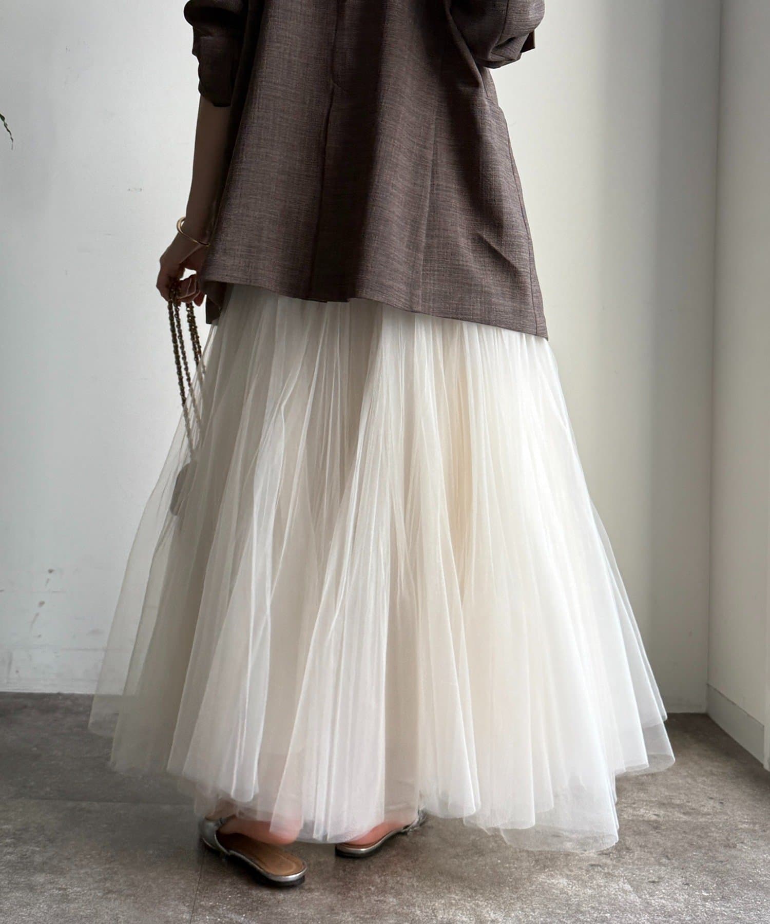 DOUDOU(ドゥドゥ) 【再追加決定！】ダブルチュールスカート