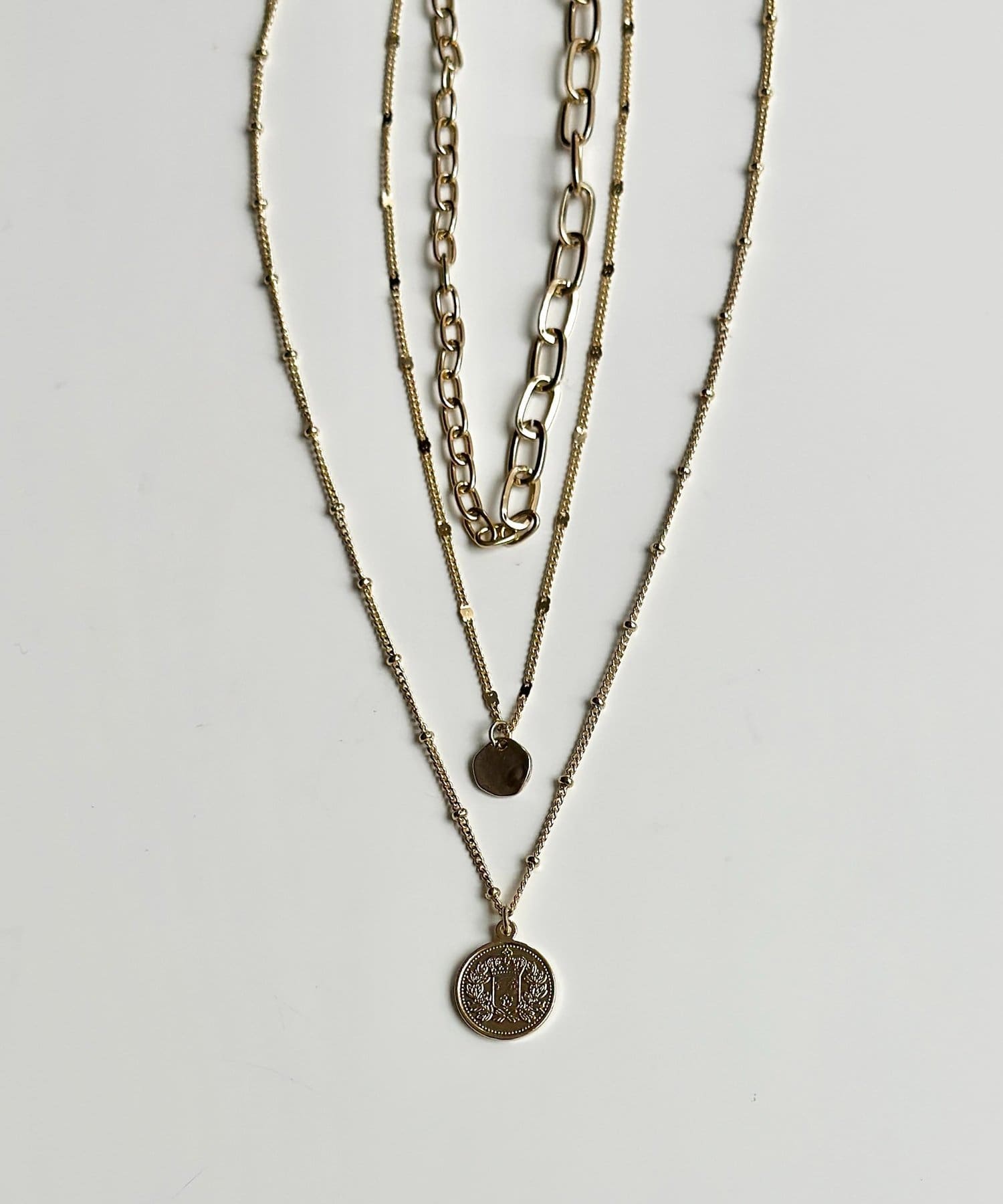 Thevon.(ゼヴォン) 【heilly】3連チェーンネックレス