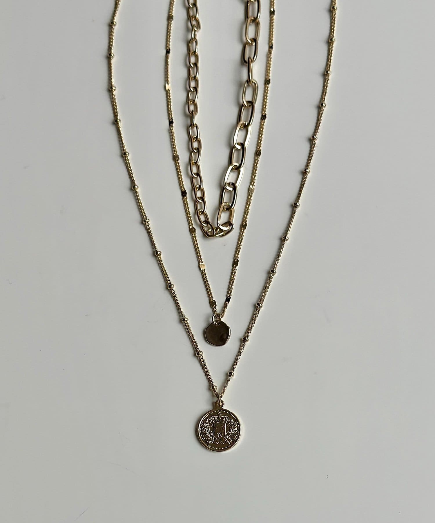 Thevon.(ゼヴォン) 【heilly】3連チェーンネックレス