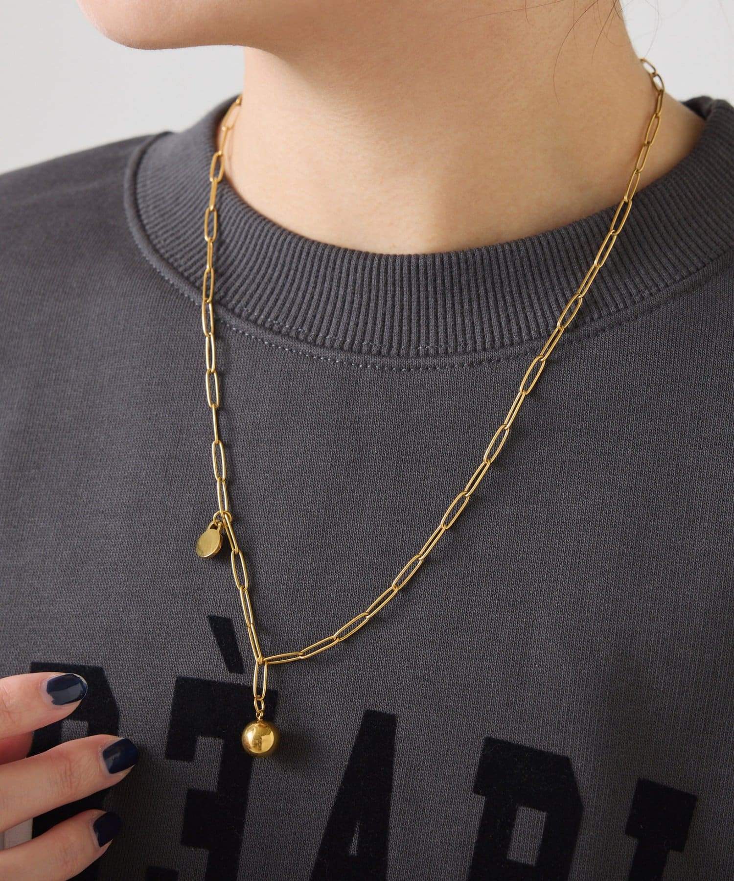 COLLAGE GALLARDAGALANTE(コラージュ ガリャルダガランテ) 【PAPILLONNER/パピヨネ】ステンレスボールネックレス