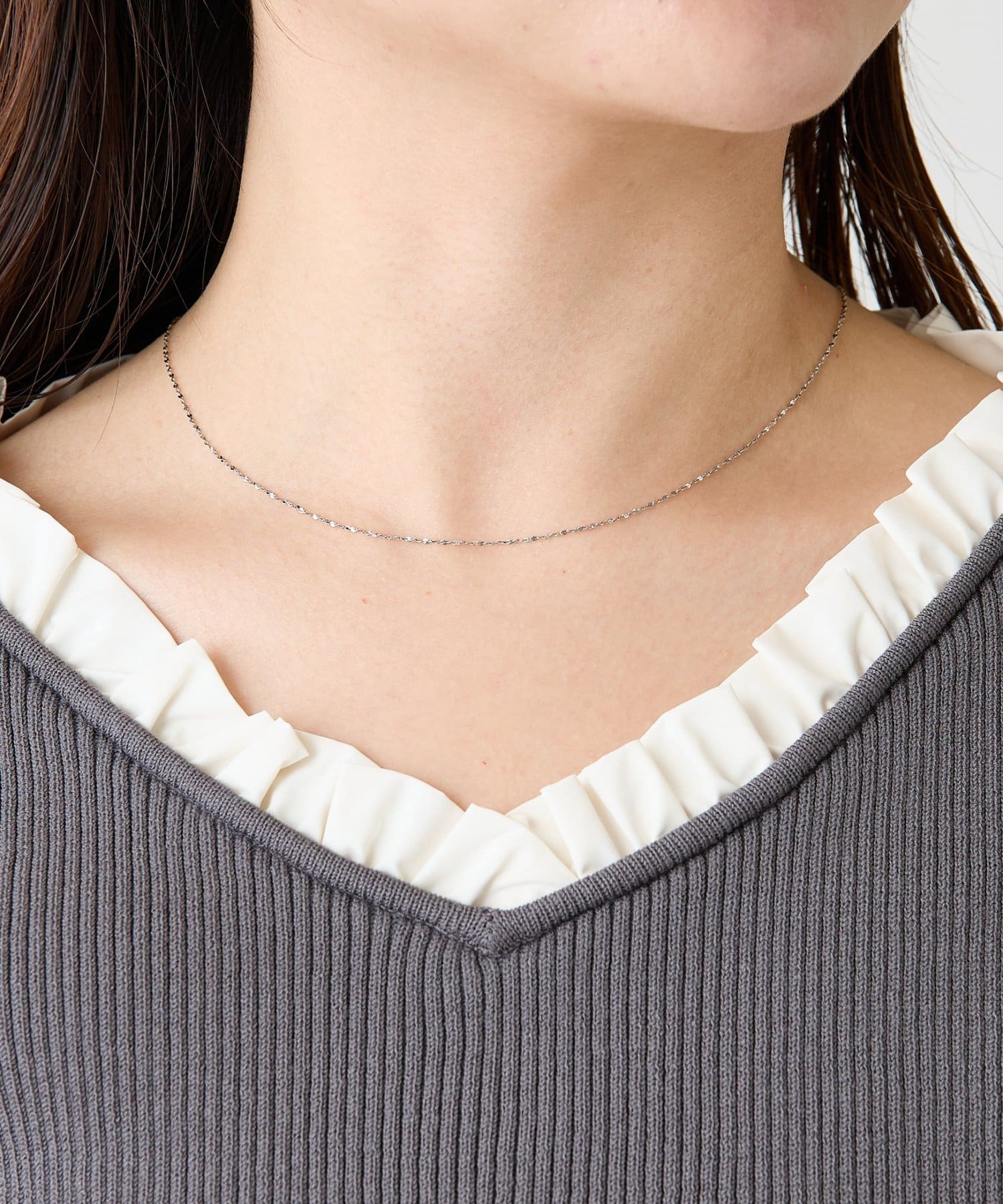 COLLAGE GALLARDAGALANTE(コラージュ ガリャルダガランテ) 【PAPILLONNER/パピヨネ】ステンレスチェーンネックレス