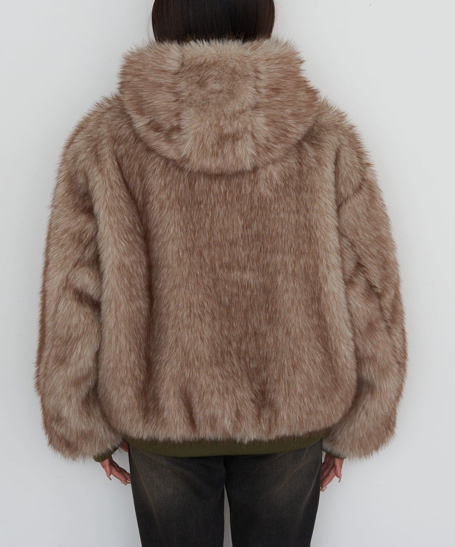 RAY CASSIN(レイカズン) ファーリバーシブルフードブルゾン