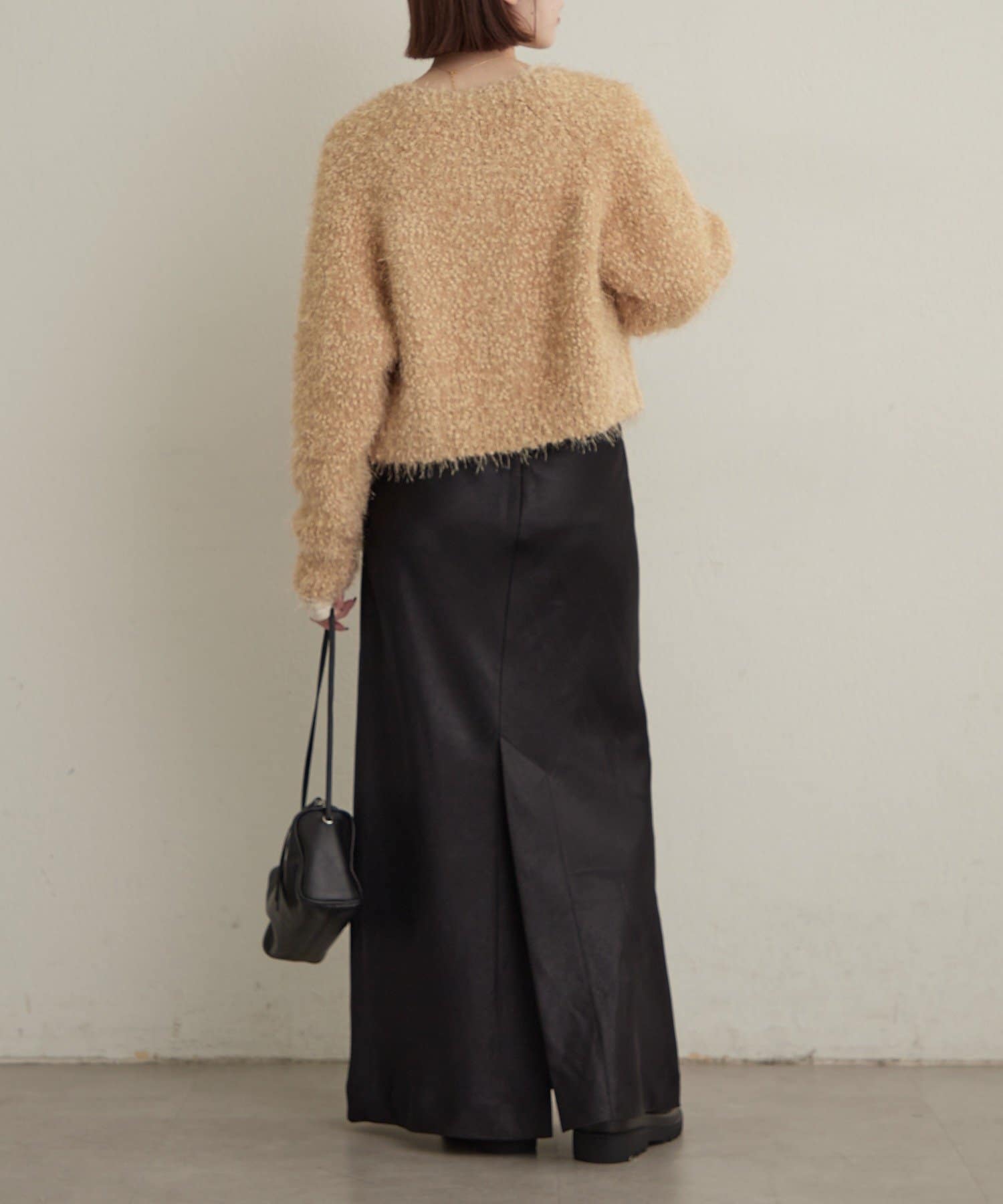 Omekashi(オメカシ) ラメモールニットカーディガン