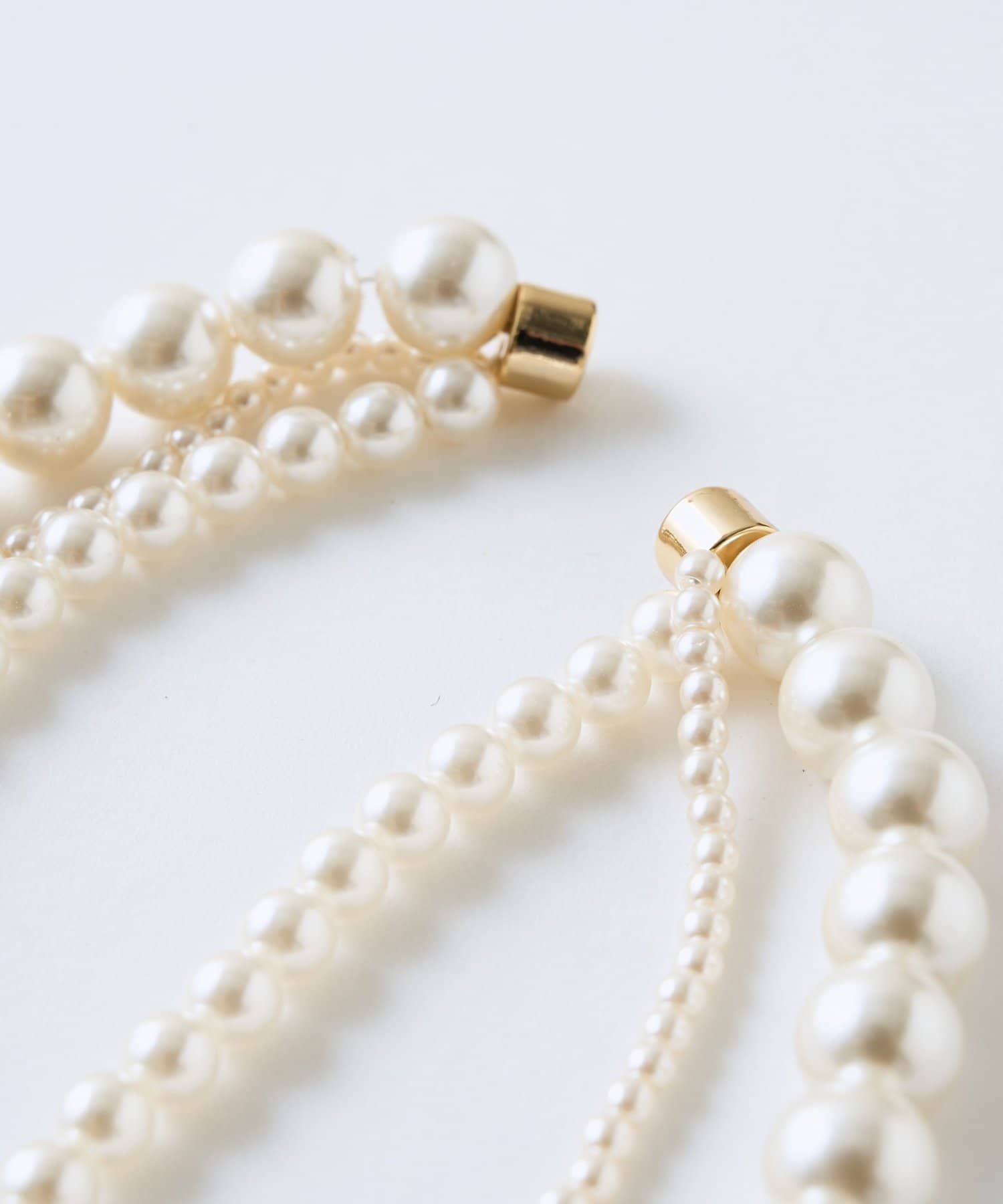 La boutique BonBon(ラブティックボンボン) 3連パールネックレス