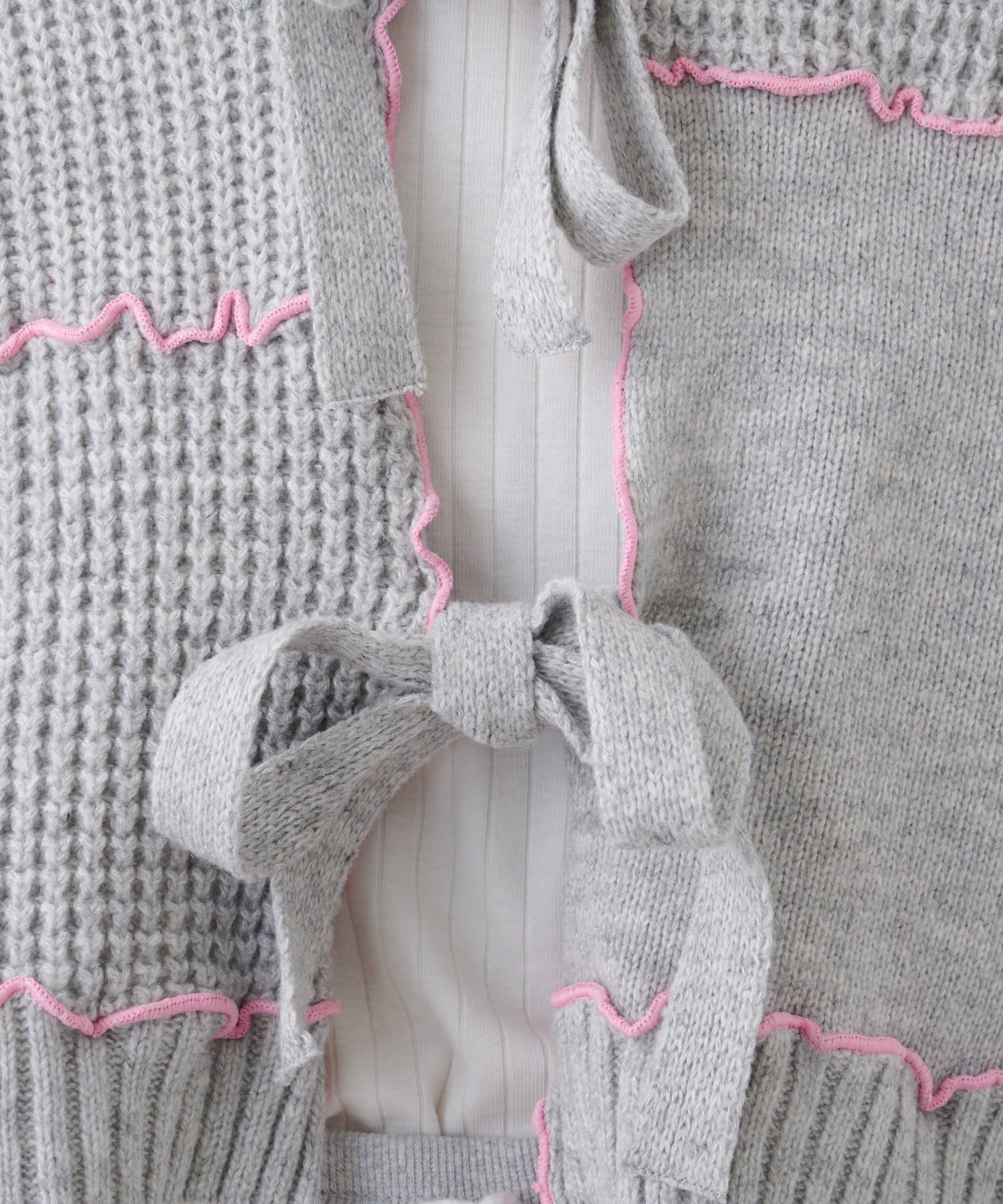 CIAOPANIC TYPY(チャオパニックティピー) ★【HELLO.SANFRANCISCO/ハローサンフランシスコ】配色メローパッチワークフーディーカーデ