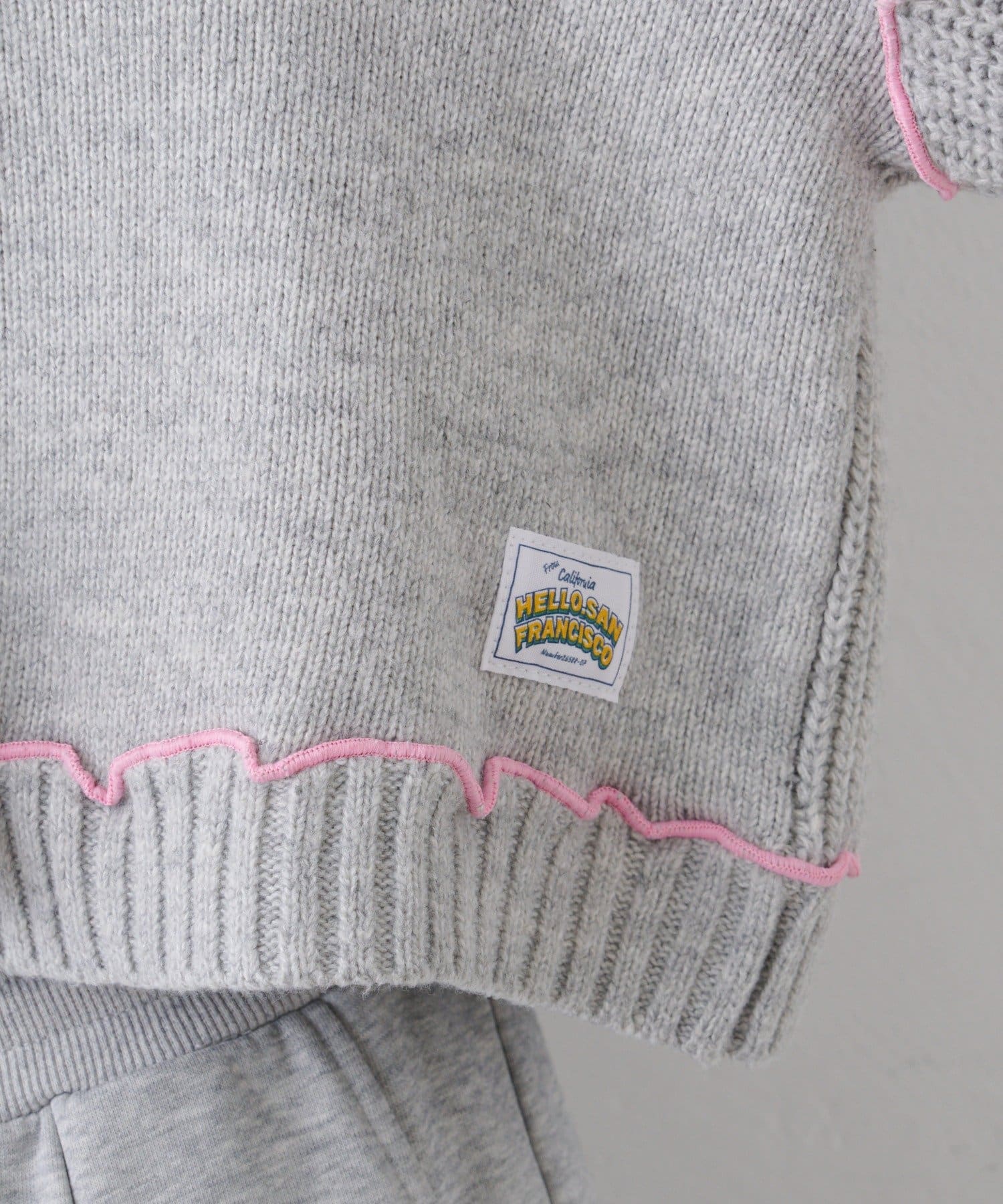 CIAOPANIC TYPY(チャオパニックティピー) ★【HELLO.SANFRANCISCO/ハローサンフランシスコ】配色メローパッチワークフーディーカーデ