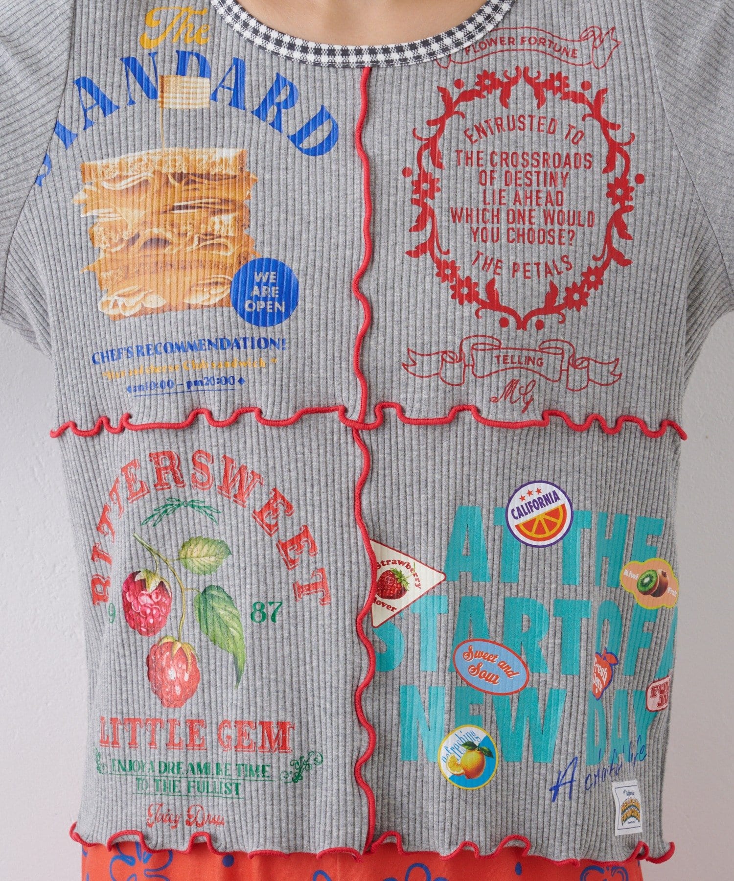 CIAOPANIC TYPY(チャオパニックティピー) ★【HELLO.SANFRANCISCO/ハローサンフランシスコ】パッチワークプリントトップス