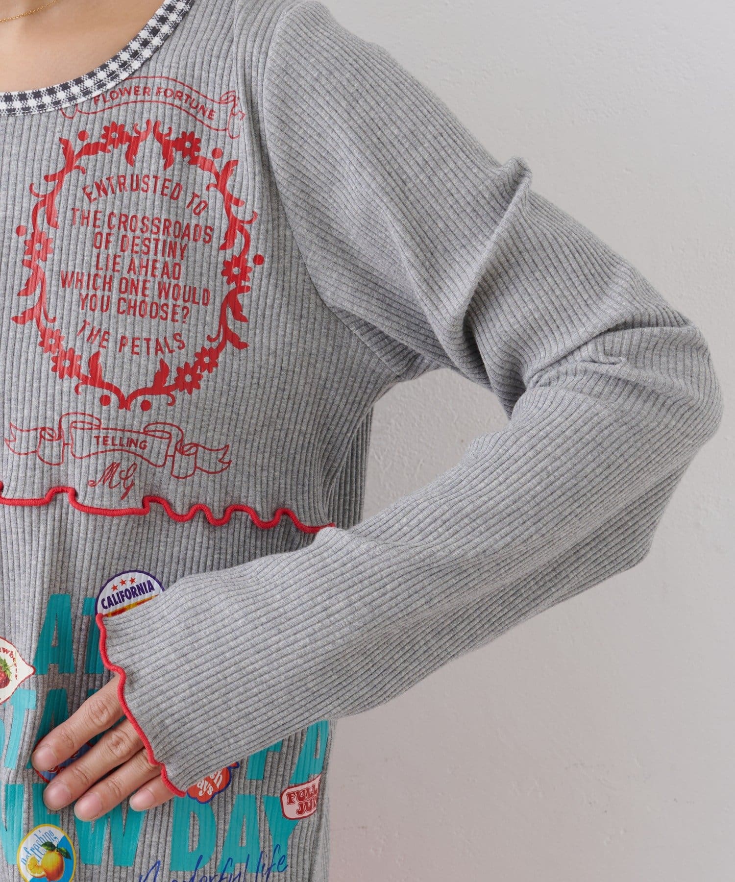 CIAOPANIC TYPY(チャオパニックティピー) ★【HELLO.SANFRANCISCO/ハローサンフランシスコ】パッチワークプリントトップス