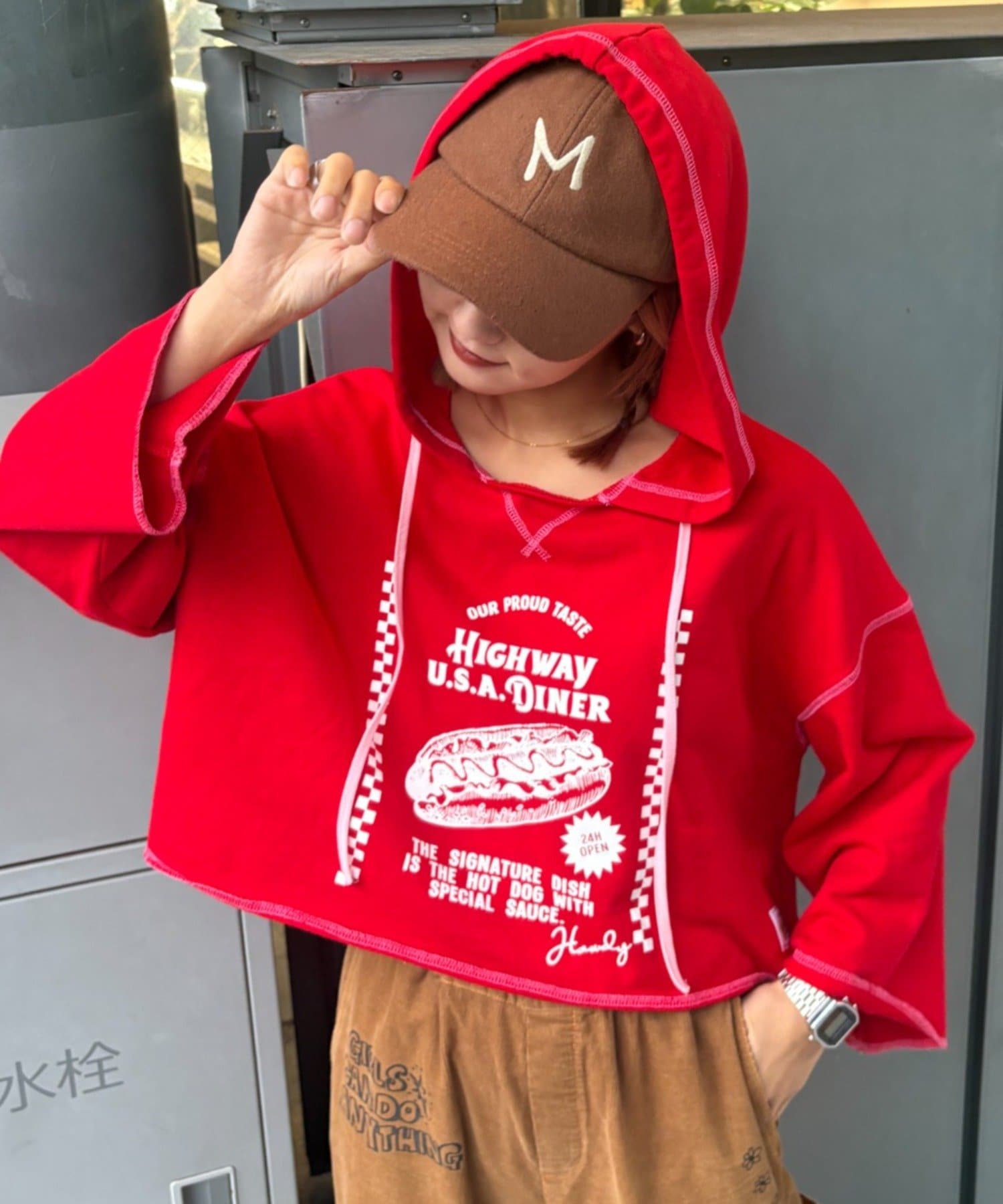 CIAOPANIC TYPY(チャオパニックティピー) ★【HELLO.SANFRANCISCO/ハローサンフランシスコ】フーディープリントパーカー