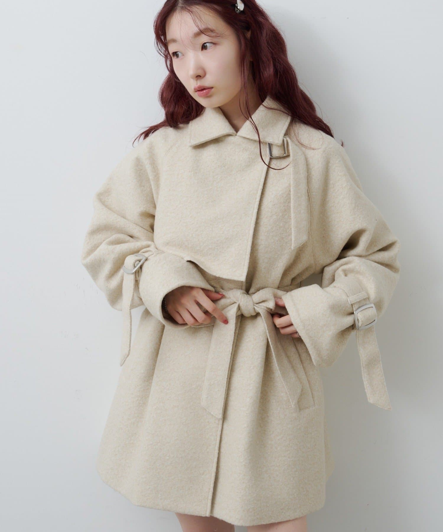 Kastane(カスタネ) 【11.8(土)12:00発売/WEB先行/一部店舗限定】ハイネックフレアコート