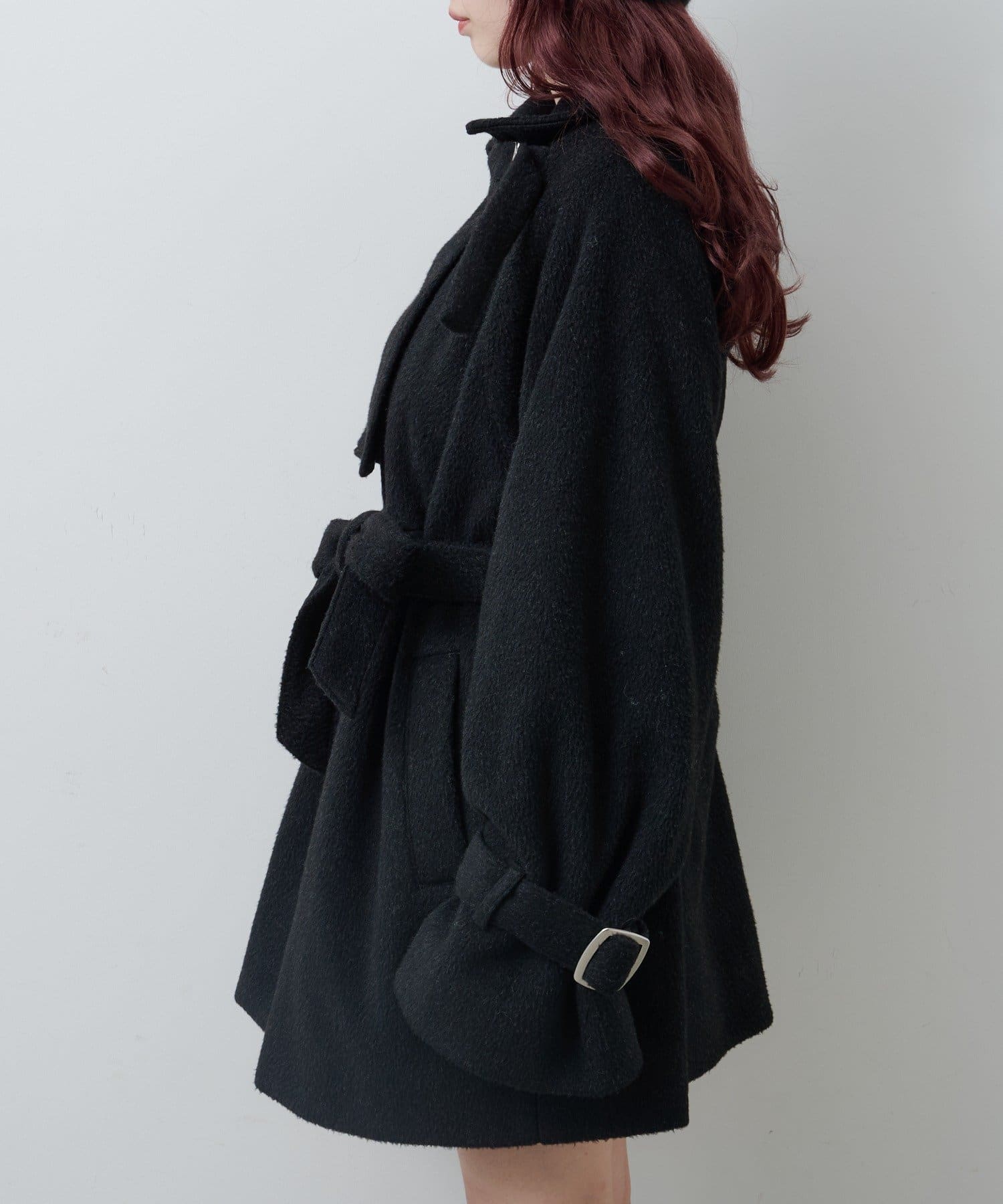 Kastane(カスタネ) 【WEB先行/一部店舗限定】ハイネックフレアコート