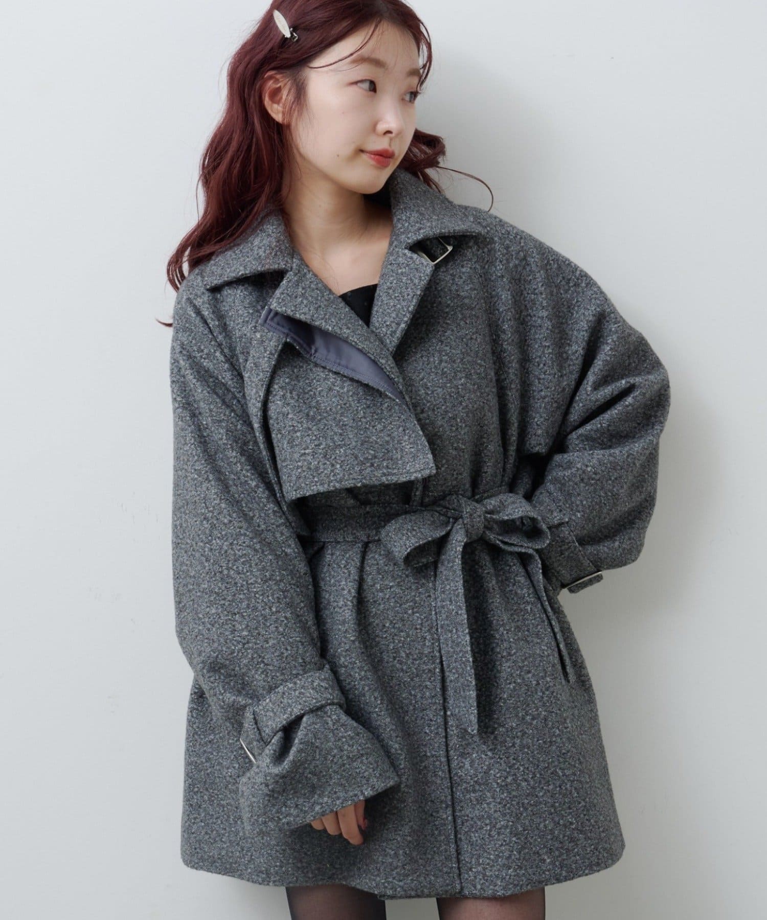 Kastane(カスタネ) 【11.8(土)12:00発売/WEB先行/一部店舗限定】ハイネックフレアコート