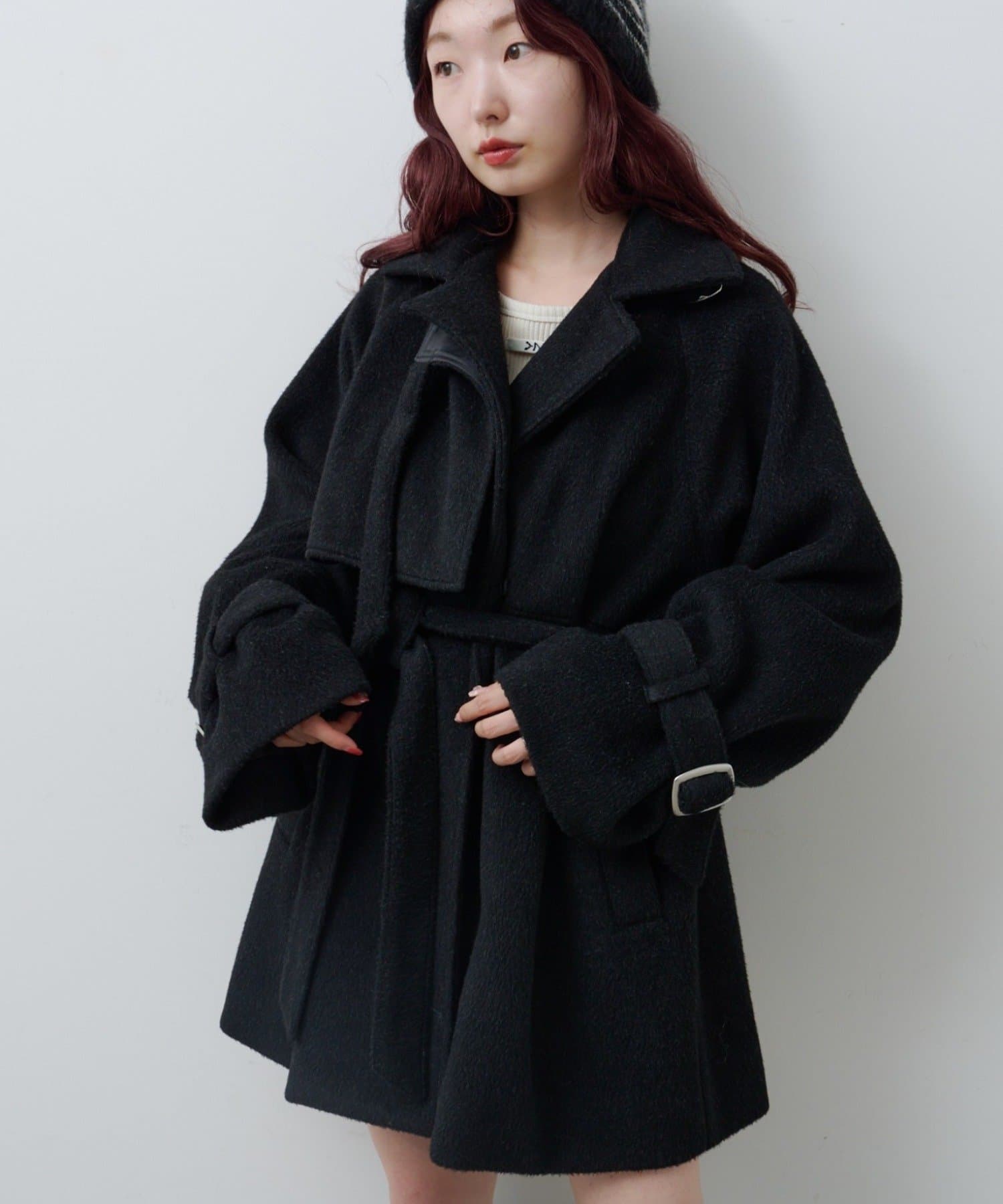 Kastane(カスタネ) 【11.8(土)12:00発売/WEB先行/一部店舗限定】ハイネックフレアコート