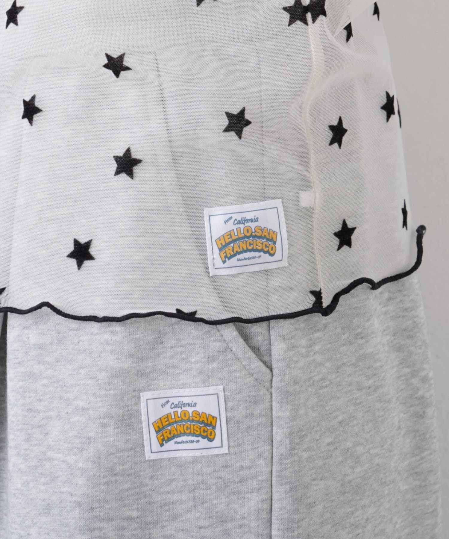 CIAOPANIC TYPY(チャオパニックティピー) ★【HELLO.SANFRANCISCO/ハローサンフランシスコ】フロッキー星柄シアートップス