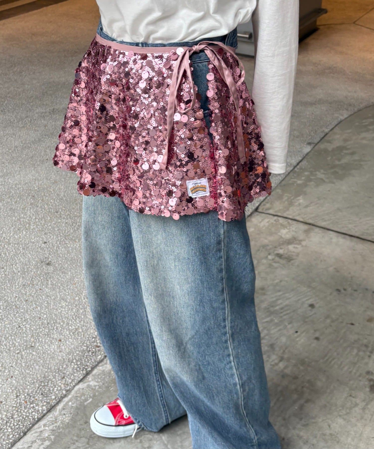 CIAOPANIC TYPY(チャオパニックティピー) ★【HELLO.SANFRANCISCO/ハローサンフランシスコ】マルチウェイスパンコール巻きスカート