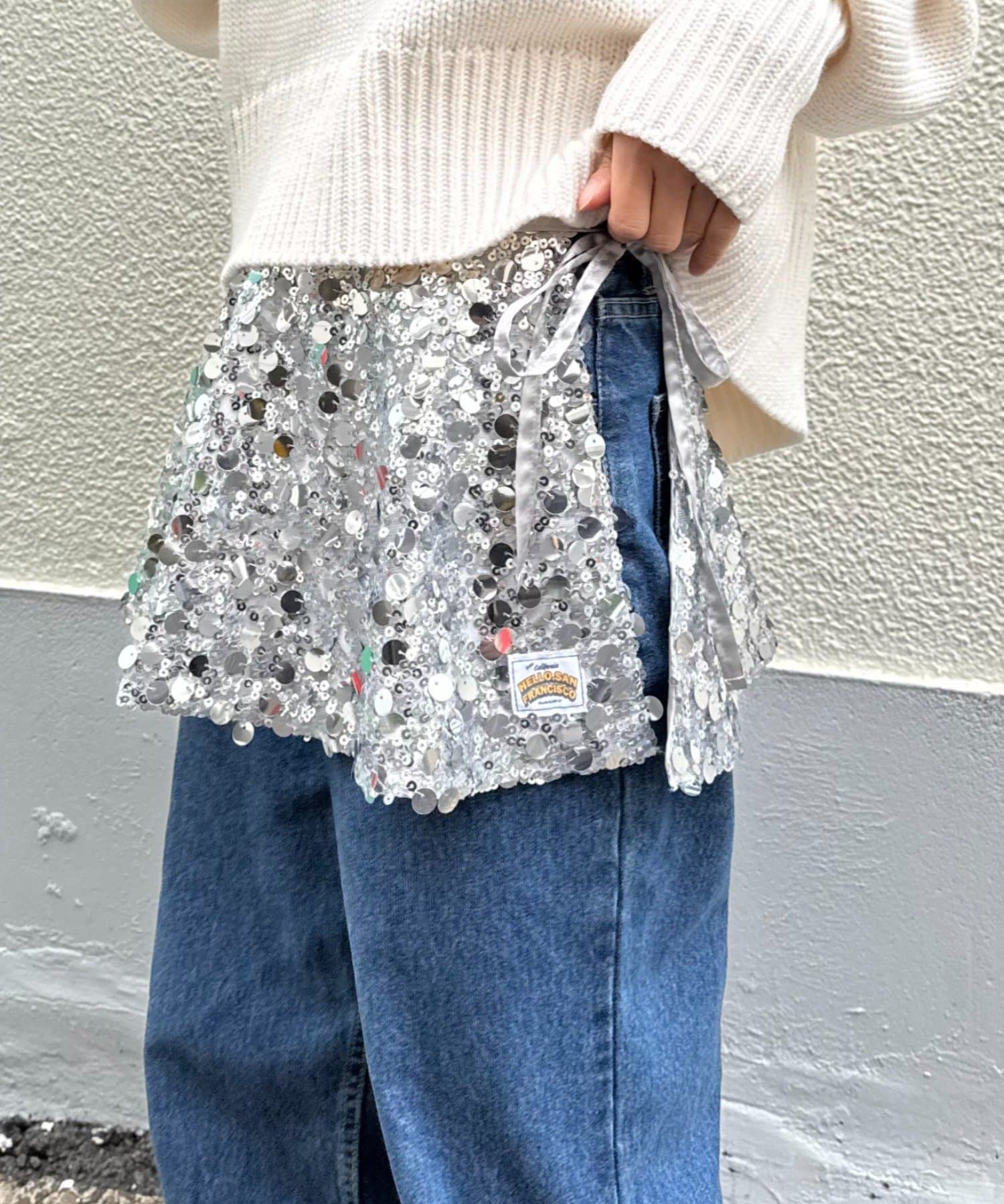 CIAOPANIC TYPY(チャオパニックティピー) ★【HELLO.SANFRANCISCO/ハローサンフランシスコ】マルチウェイスパンコール巻きスカート