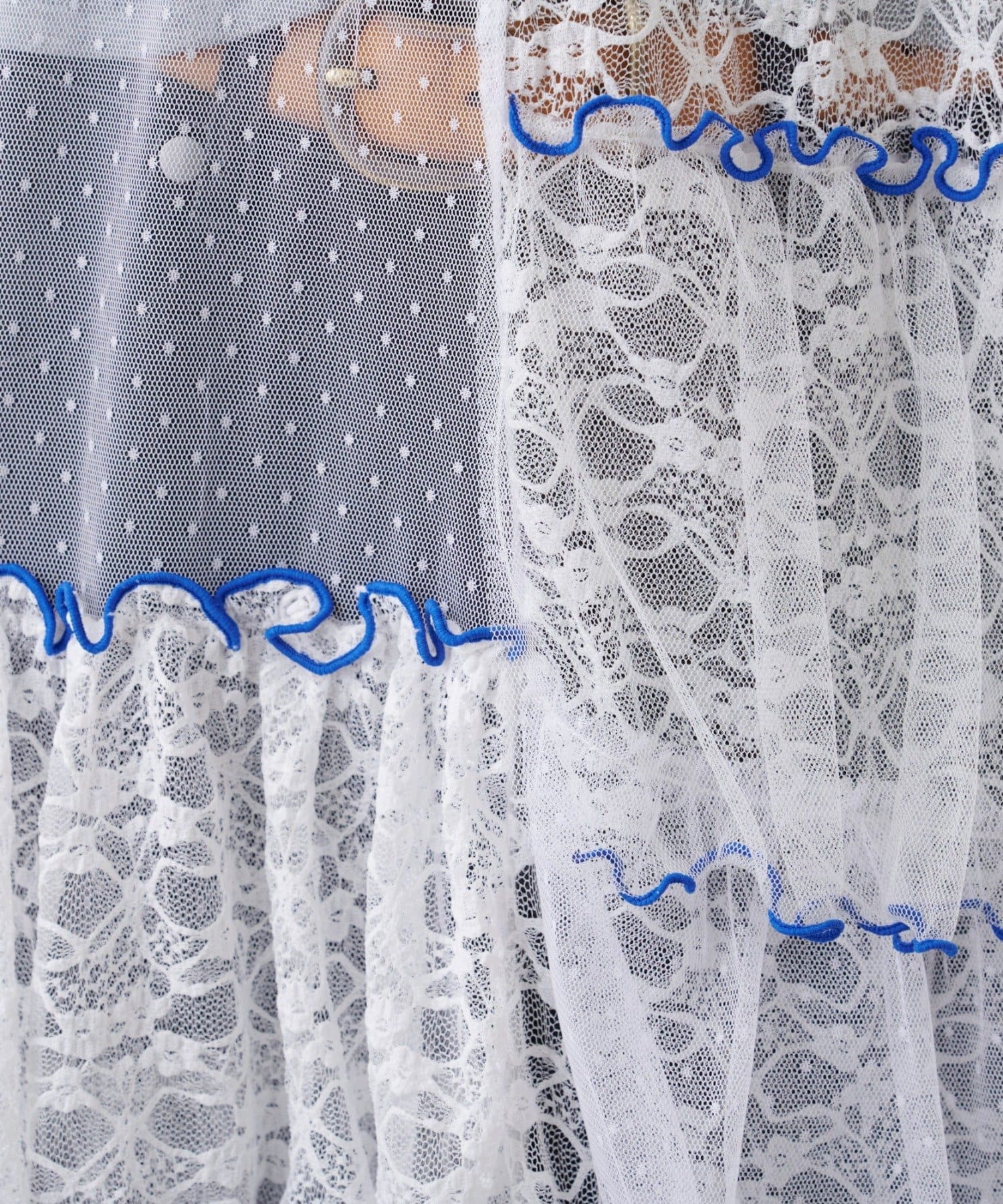 CIAOPANIC TYPY(チャオパニックティピー) ★【HELLO.SANFRANCISCO/ハローサンフランシスコ】2WAYレースブロッキングティアードスカート