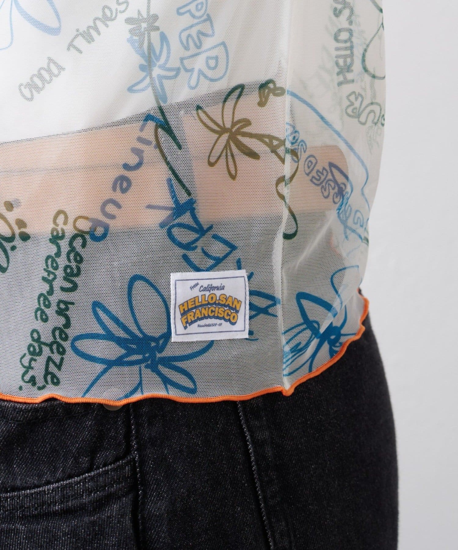 CIAOPANIC TYPY(チャオパニックティピー) ★【HELLO.SANFRANCISCO/ハローサンフランシスコ】落書き柄アートトップス