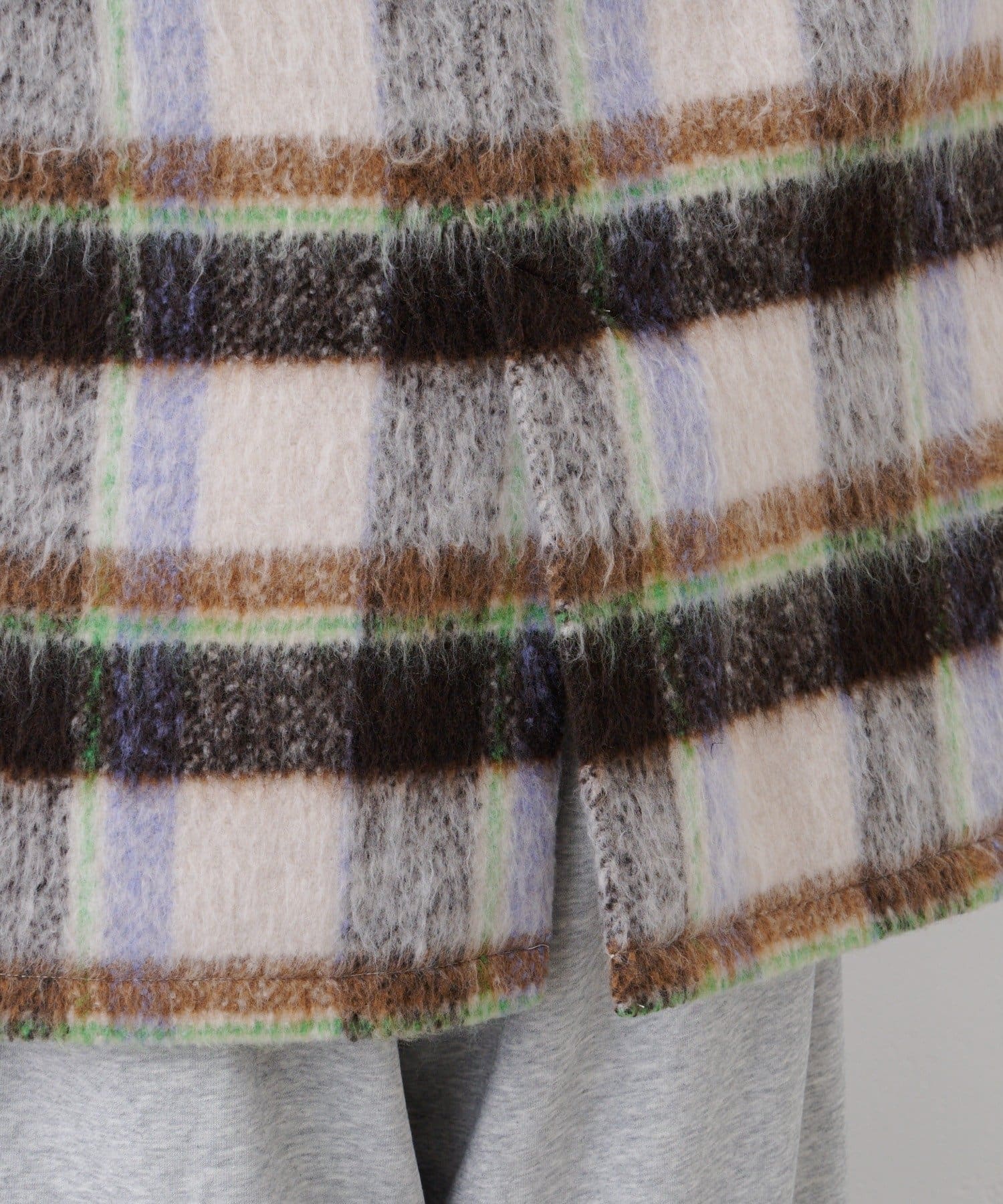 CIAOPANIC TYPY(チャオパニックティピー) ★【HELLO.SANFRANCISCO/ハローサンフランシスコ】チェックシャギーオーバーコート