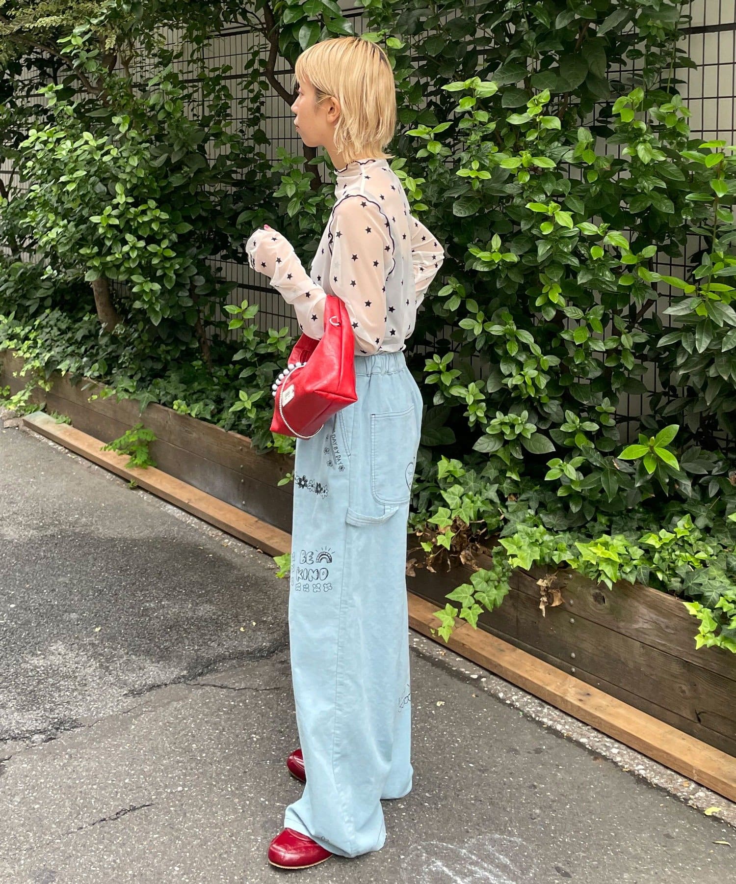 CIAOPANIC(チャオパニック) ★【HELLO.SANFRANCISCO/ハローサンフランシスコ】フロッキー星柄シアートップス