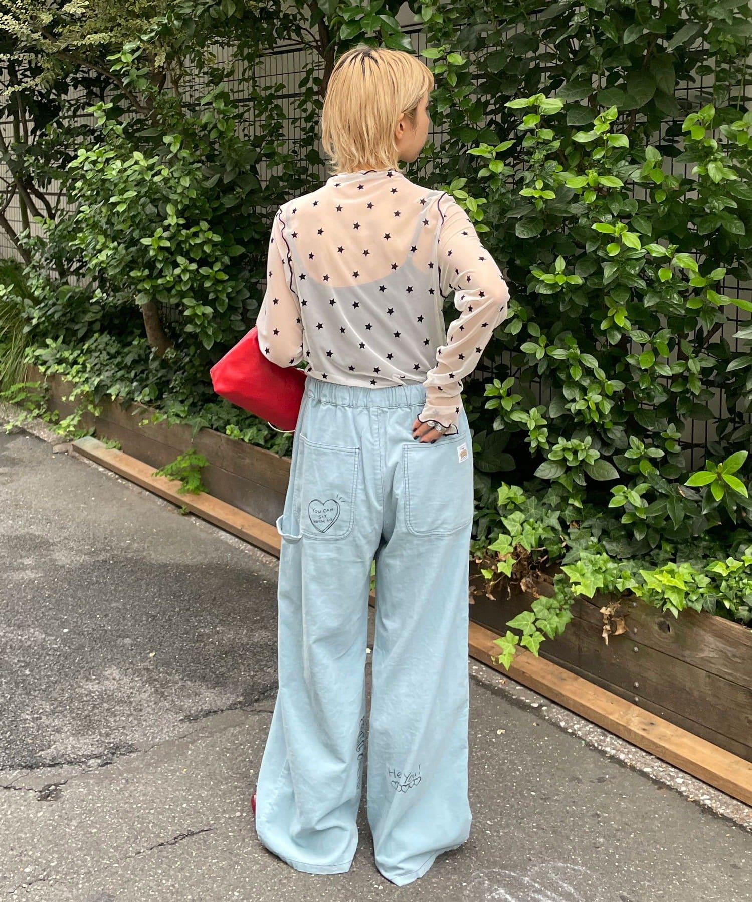 CIAOPANIC(チャオパニック) ★【HELLO.SANFRANCISCO/ハローサンフランシスコ】フロッキー星柄シアートップス