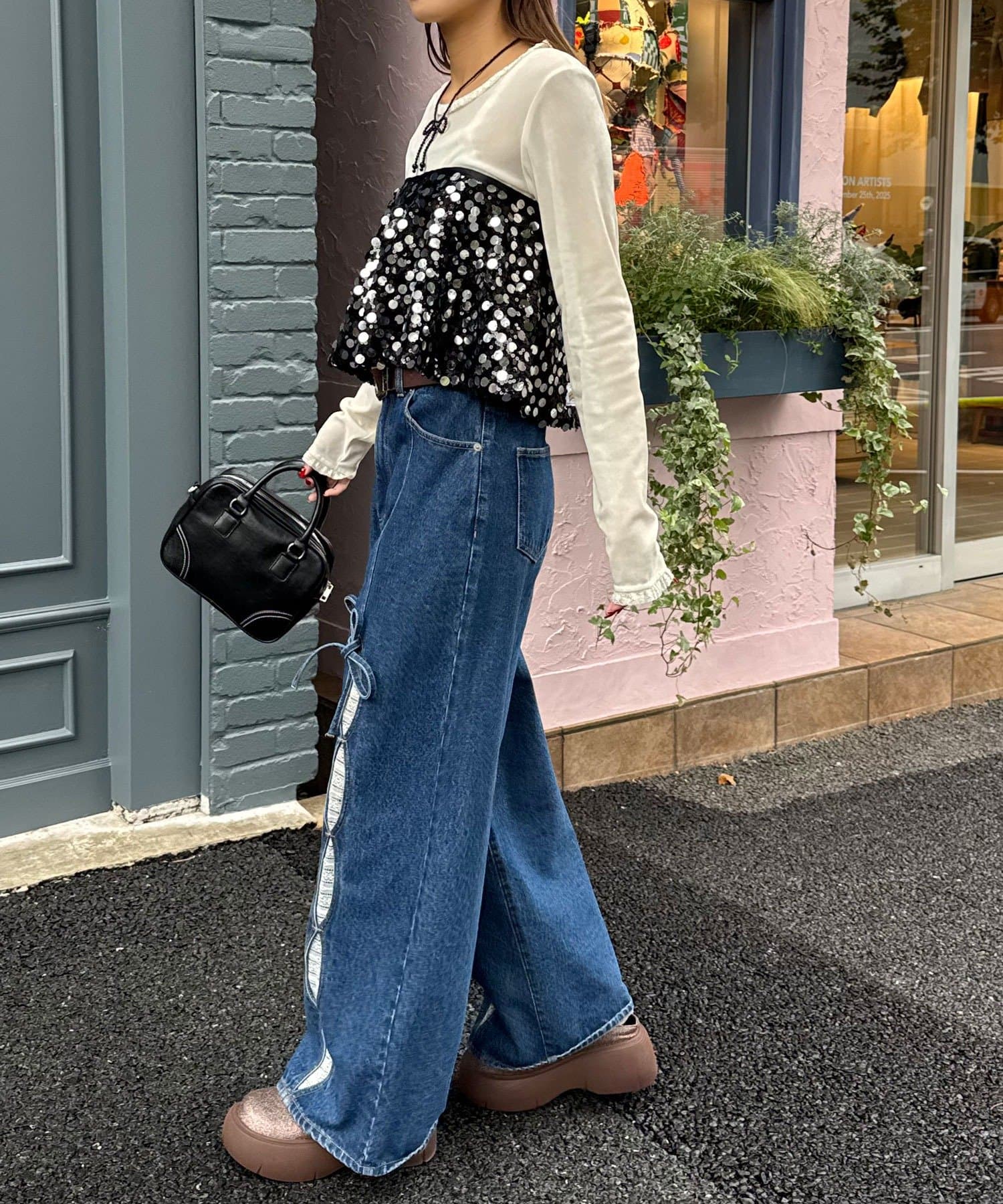 CIAOPANIC(チャオパニック) 【HELLO.SANFRANCISCO/ハローサンフランシスコ】マルチウェイスパンコール巻きスカート