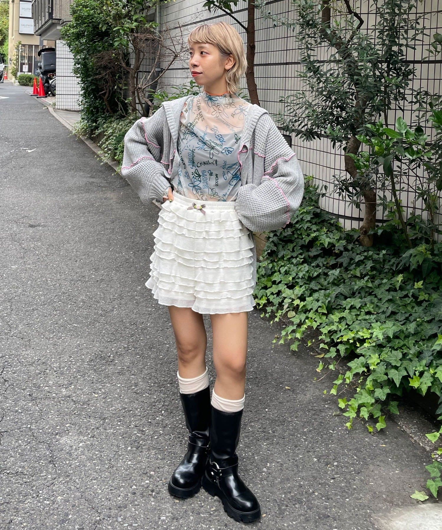 CIAOPANIC(チャオパニック) 【HELLO.SANFRANCISCO/ハローサンフランシスコ】落書き柄シアートップス