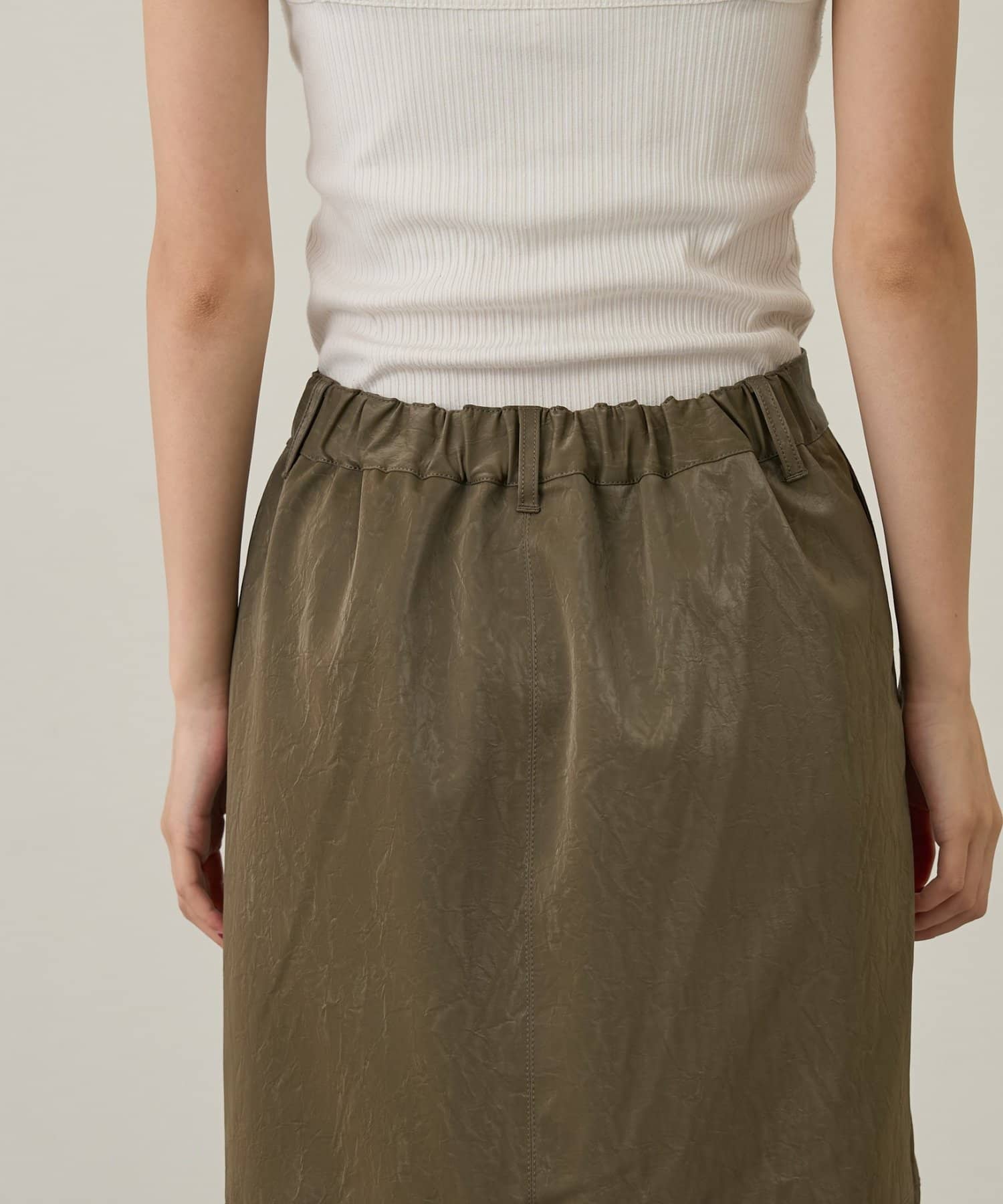 CIAOPANIC TYPY(チャオパニックティピー) レザーナロー切り替えスカート