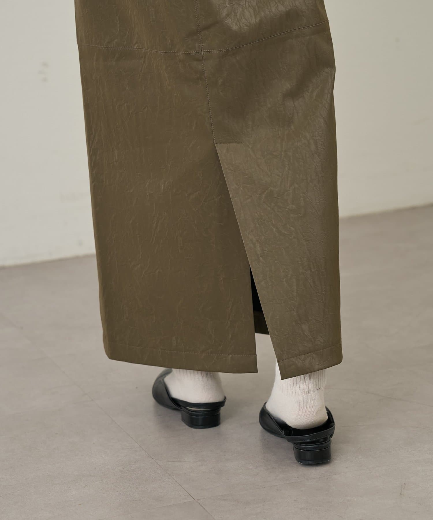 CIAOPANIC TYPY(チャオパニックティピー) レザーナロー切り替えスカート