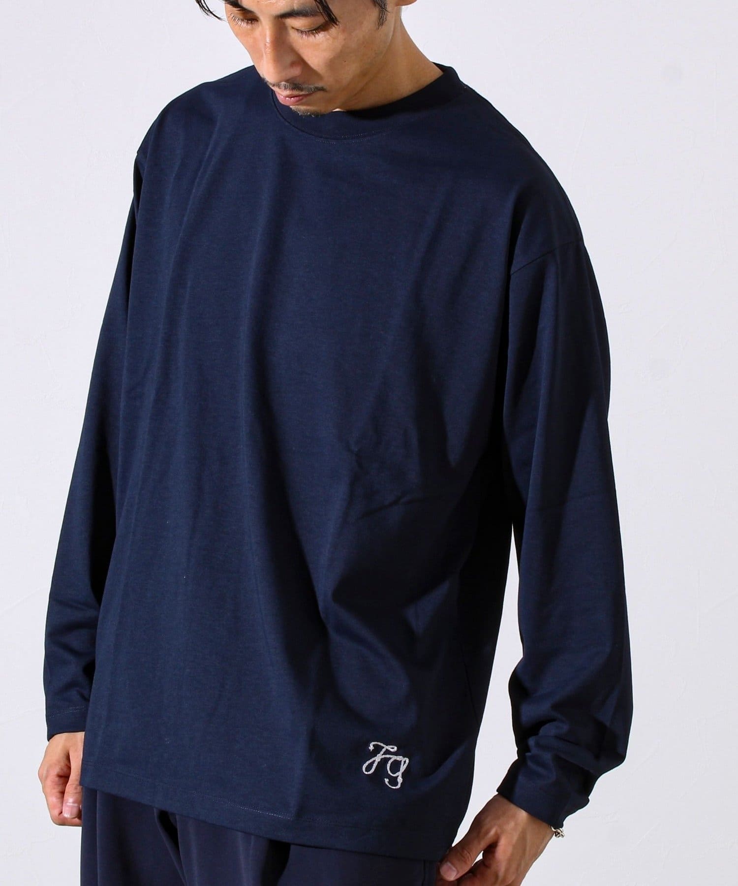 FREDY & GLOSTER(フレディ アンド グロスター) 【MARUDE COTTON】ロープ刺繍Ｔ ロングスリーブ
