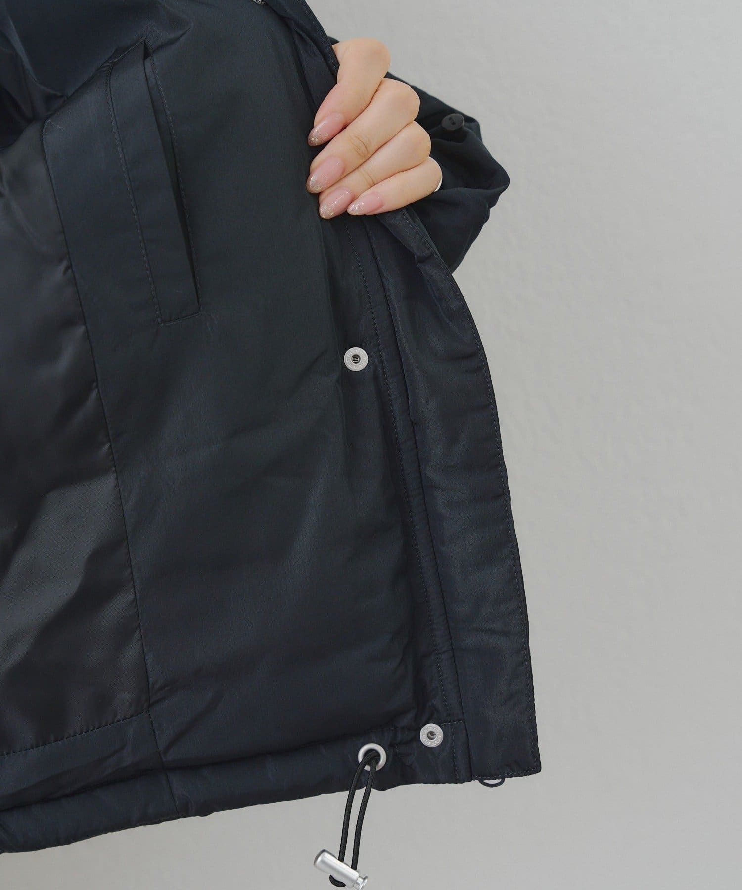 NICE CLAUP / OLIVE des OLIVE OUTLET(ナイスクラップ  / オリーブ デ オリーブ アウトレット) 【continuer】フェイクファー付ZIPエコダウン