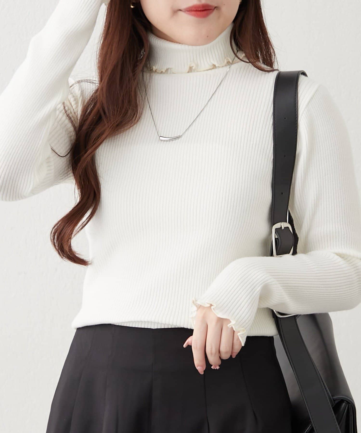 NICE CLAUP / OLIVE des OLIVE OUTLET(ナイスクラップ  / オリーブ デ オリーブ アウトレット) 【RMAF】メロータトルリブニット